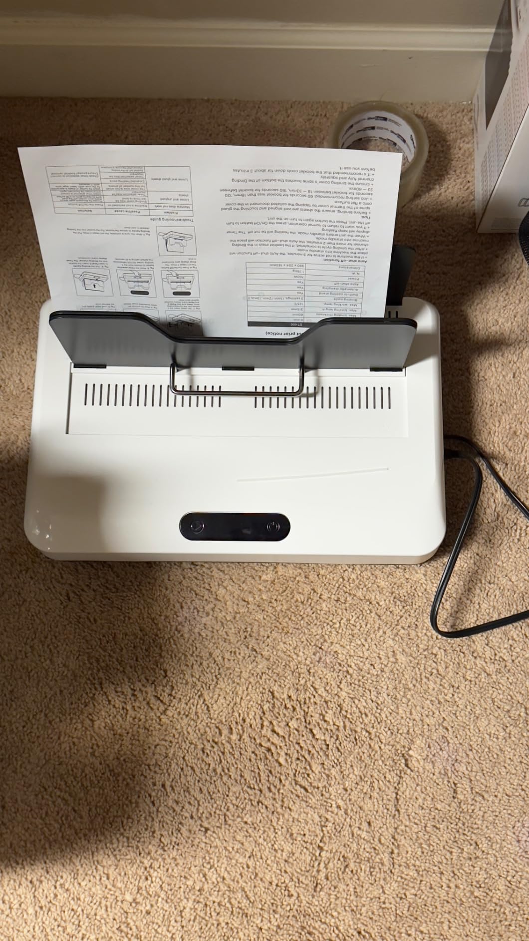 Thermal Binding Machine, 500 Sheets Capacity, No Preheat Time, Digital Touch Panel with Air Cooling, Electric Binder for A4/A5/Letter Size Business Documents, Office and Home Projects customer photo 2