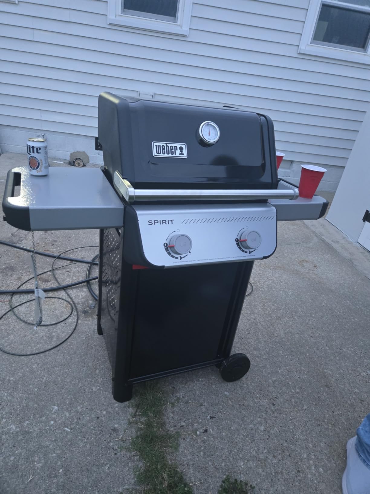 Weber Spirit E-210 Liquid Propane Gas Grill for Outdoor Cooking and BBQ, 2 Burners, Black - Porcelain-Enameled Cast-Iron Grates & Snap-Jet Ignition customer photo 2