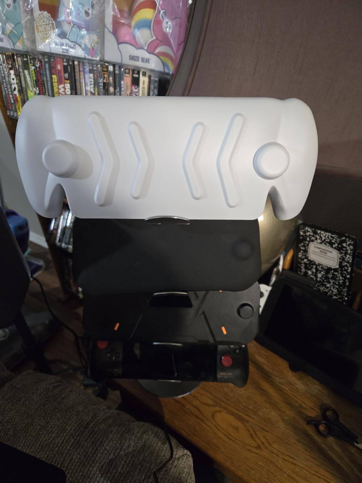 Controller Holder Stand 3 Tiers, Rotatable Gaming Headset Stand Compatible with Xbox PS5 PS4 Nintendo Switch Pro, Aluminum Headphone Organizer Rack, Desktop Gampads Holder, Black customer photo 1