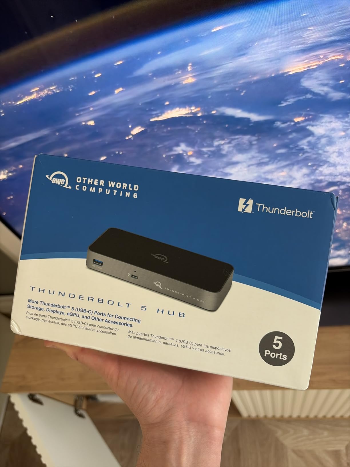 OWC Thunderbolt 5 Hub - 5-Port Expansion for Mac & PC | 80Gb/s Bandwidth | 140W Charging | Triple 8K Display Support | Fanless Silent Design | TB5/TB4/TB3/USB4 Compatible customer photo 2