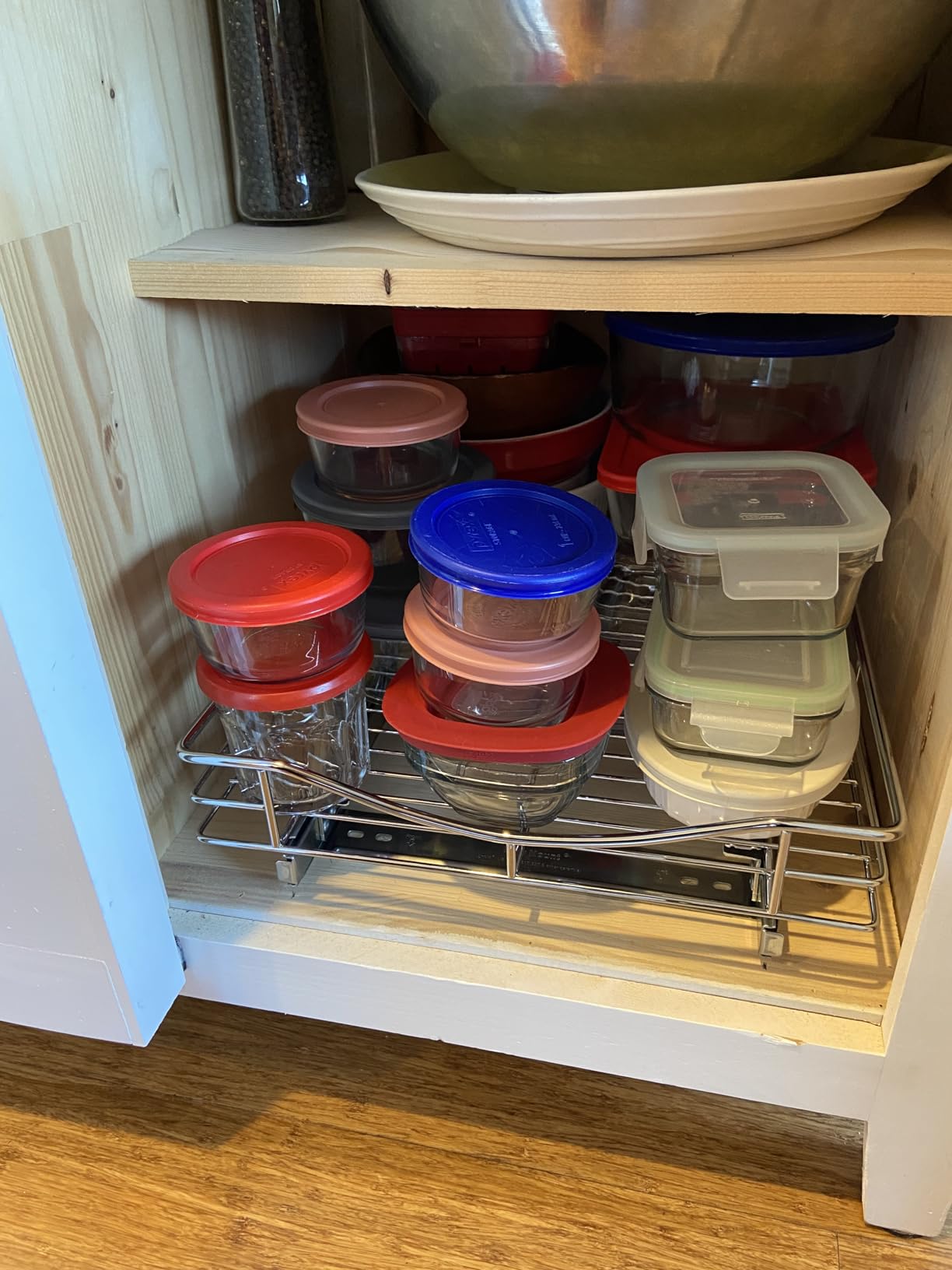 LYNK PROFESSIONAL Pull Out Cabinet Organizer, 10 x 14 Single Tier Slide Out Drawers for Kitchen Cabinets - Sliding Pull-Out Pantry Shelves customer photo 1