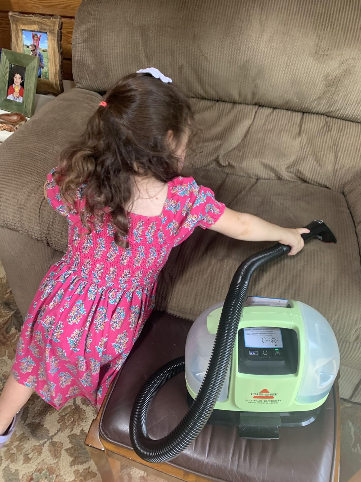 BISSELL Little Green Mini Cordless Portable Carpet and Upholstery Deep Cleaner, Car/Auto Detailer, with HydroRinse Self-Cleaning Tool and 4