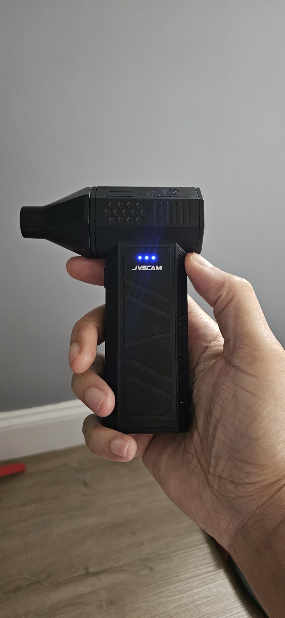 X3 Compressed Air Duster - Electric Air Duster with Brushless Motor,3 Gear Adjustable - mini Snow Blower- Rechargeable Air Duster for PC, Keyboard, Car,Outdoors,Home,Snow and Leaves Clearing customer photo 1