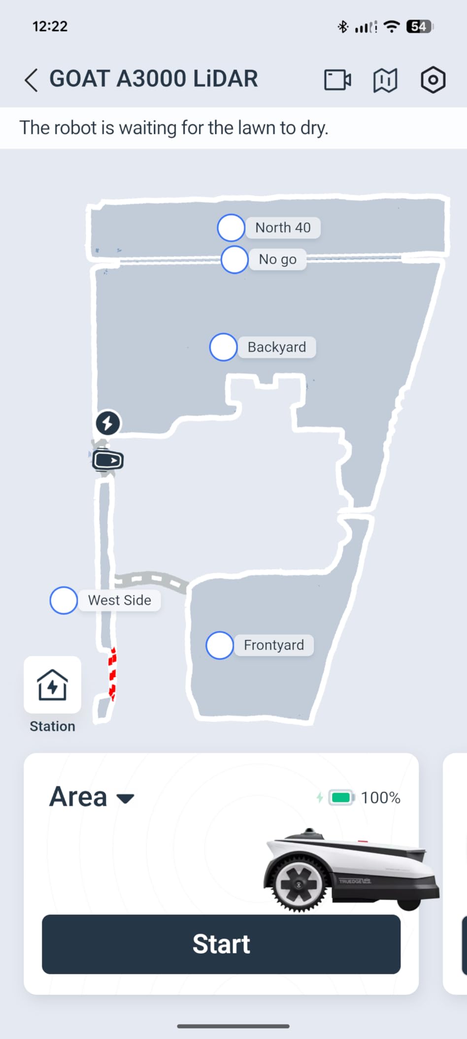 ECOVACS Goat A3000 LiDAR Robot Lawn Mower, Dual-LiDAR Navigation, Suitable for 3/4 Acre, 13