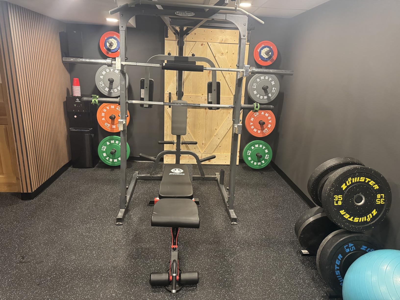 Pooboo Weight Bench, Adjustable Workout Bench for Home, 1500LBS Weight Capacity Heavy Duty Strength Training Bench, Flat/Incline/Decline Positions for Full Body Workout customer photo 2