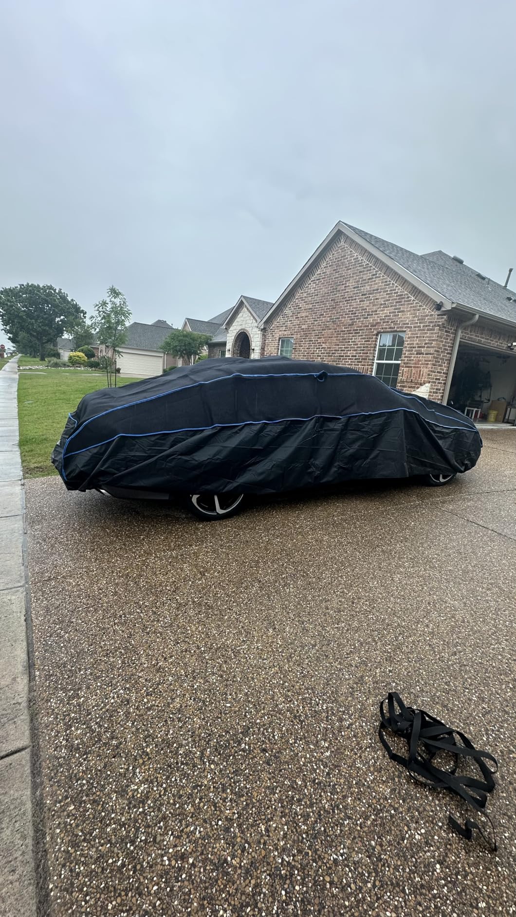 Hail Protector Car Cover, Outdoor Anti Hail Car Covers Thick Multi-Layered EVA, Hail Proof Car Cover Waterproof All Weather, Hail Protection Padded Fit Sedan/Coupe (Length 186 to 193 inch customer photo 1