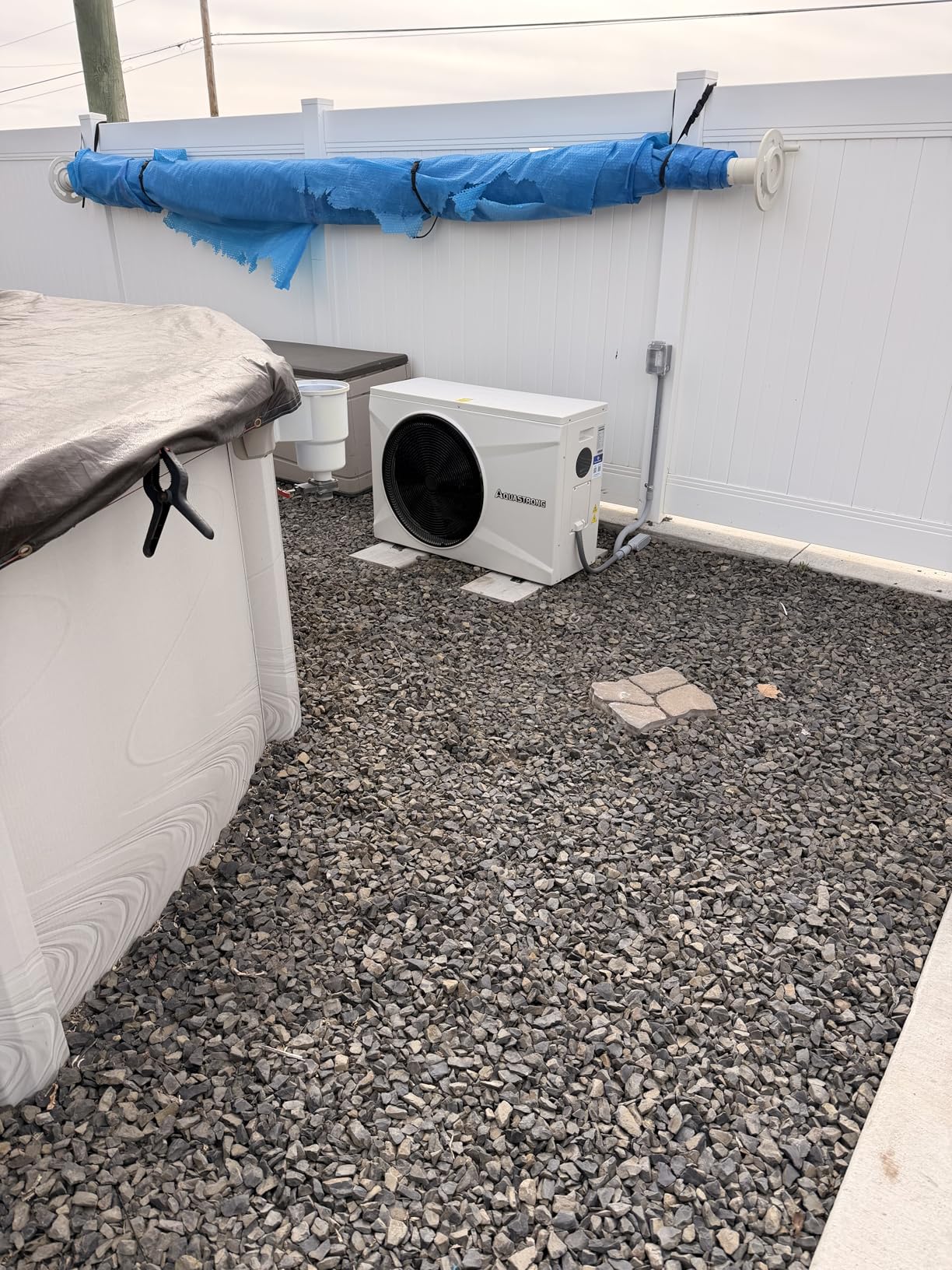 AQUASTRONG Inverter Swimming Pool Heat Pump,Pool Heater for Above Ground and Inground Pool Heating and Cooling Pool Heater, Smart WiFi Control Pools Up to, 21000 Gallons customer photo 2