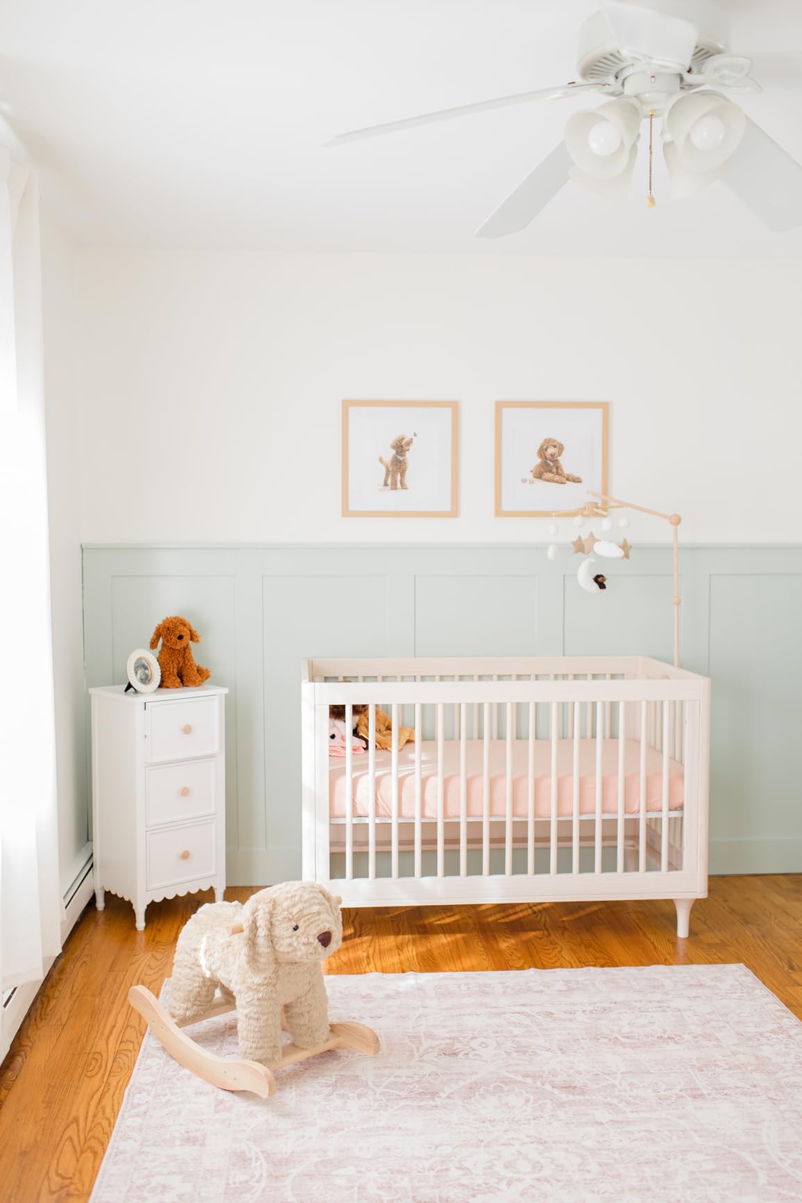 Lolly 3-in-1 Baby Crib Convertible to Toddler Bed & Daybed - GREENGUARD Gold Certified - 4 Adjustable Heights - Includes Toddler Conversion Kit - Made of 100% Solid Wood - Natural Walnut customer photo 2