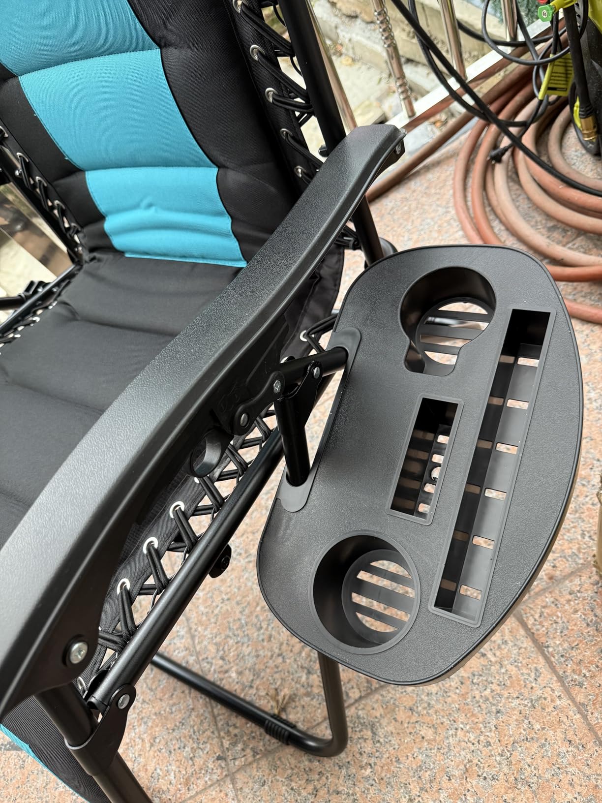 PHI VILLA Zero Gravity Chair Set of 2, Padded Anti Gravity Recliner, Oversized 28