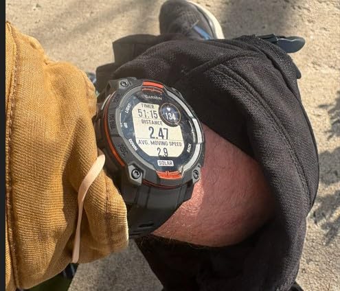 Instinct 3 45mm, Solar Charged Display, Rugged Outdoor GPS Smartwatch, Metal-Reinforced Bezel, Built-in Flashlight, Black customer photo 2