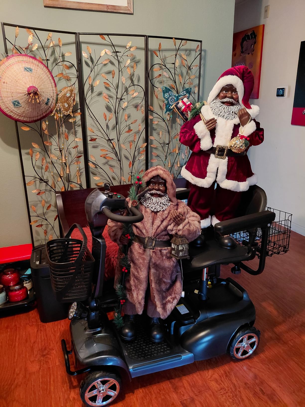 4-Wheel Mobility Scooter for Adults & Seniors, 350W Electric Powered, 15-45 Mile Range with Removable Battery, 8/9