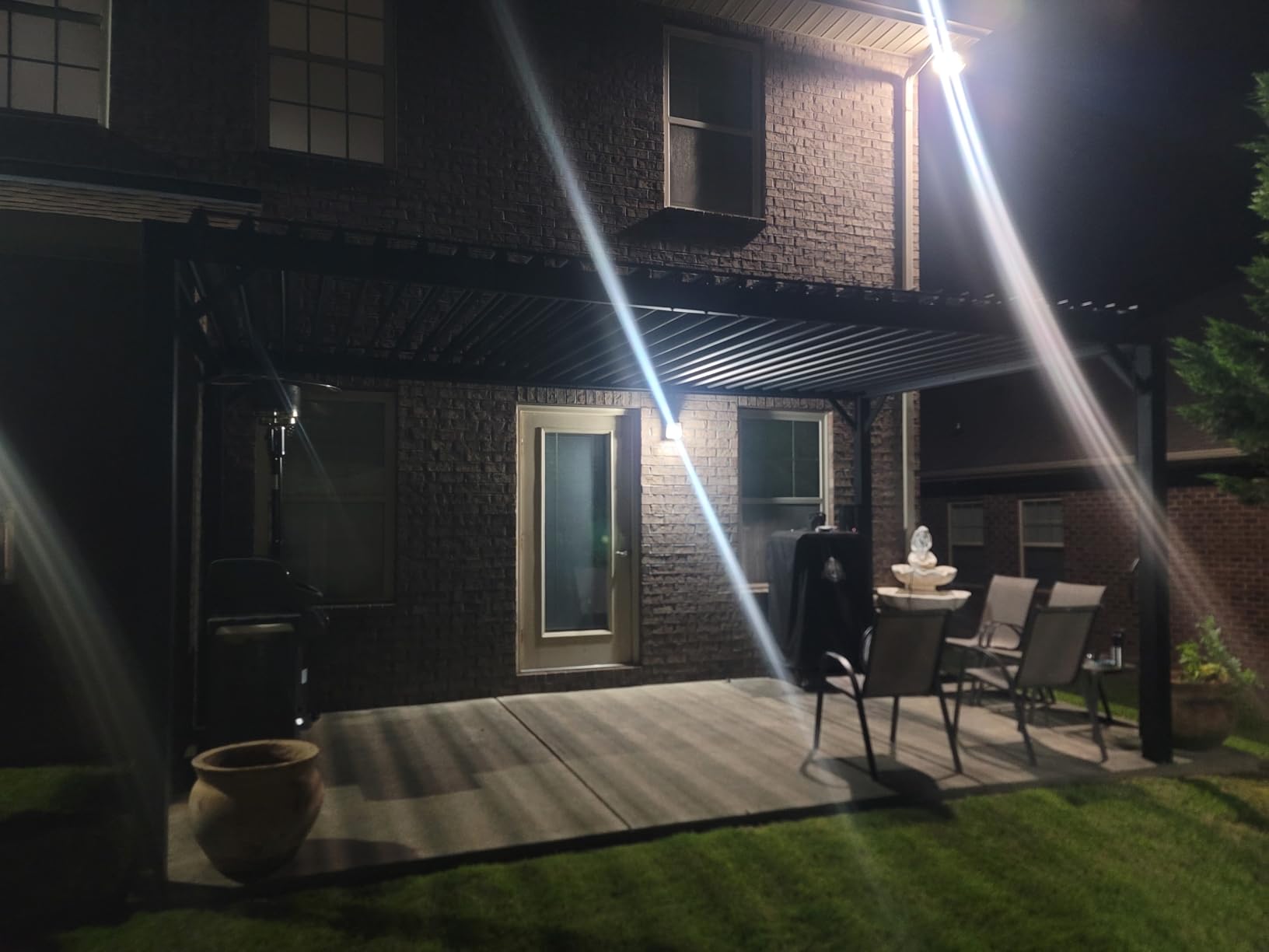 Backyard Discovery Sarasota 18' x 10' Galvanized Steel Louvered Pergola Kit with Adjustable Roof, Shade, Rain Protection, High-Wind Rating, Gutter System for Outdoor Patio, Garden, Deck, Entertaining customer photo 1