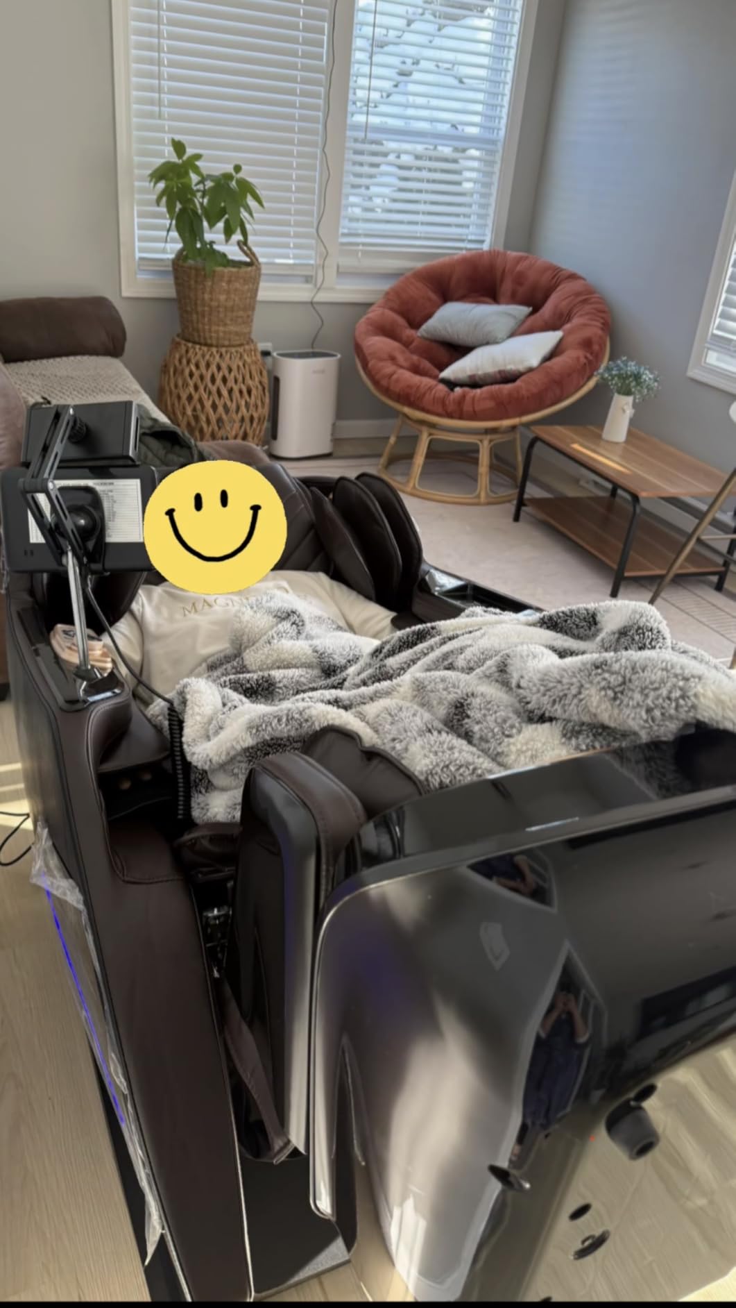 4D Massage Chairs Full Body,Zero Gravity SL-Track Shiatsu Massage Chair Recliner,Core Heating,20 Massage Techniques,Deep Yoga Stretch,Foot Rollers, Ai Voice,Touch Screen,Wireless Charging customer photo 1