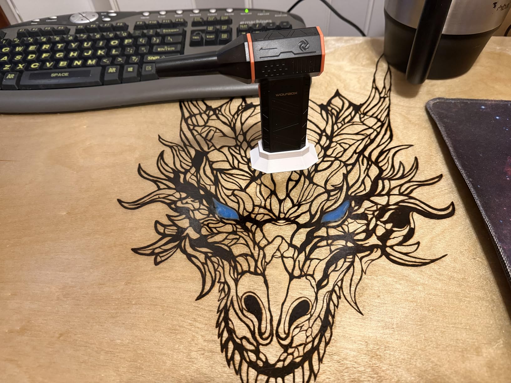 WOLFBOX MF50 Compressed Air Duster-110000RPM Super Power Electric Air Duster, 3-Gear Adjustable Mini Blower with Fast Charging, Dust Blower for Computer, Keyboard, House, Outdoor and Car customer photo 1