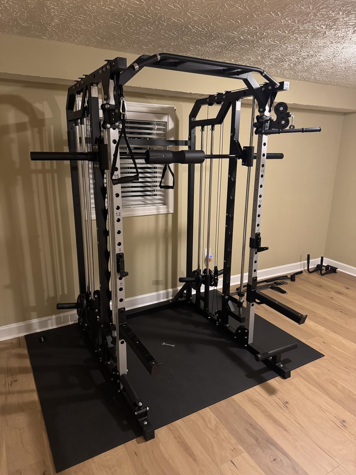 Major Fitness Drone2 Smith Machine - All-in-One Home Gym Squat Rack with Weight Bar, Dual LAT Pull-Down Systems & Cable Crossover Machine customer photo 2