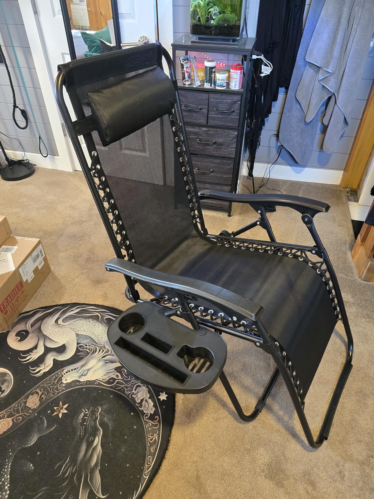 Zero Gravity Chairs, Portable Folding Reclining Lounge Chairs with Adjustable Pillow and Cup Holder Trays for Outdoor, Patio, Beach, Camping, Garden, Poolside, Royal Blue customer photo 2