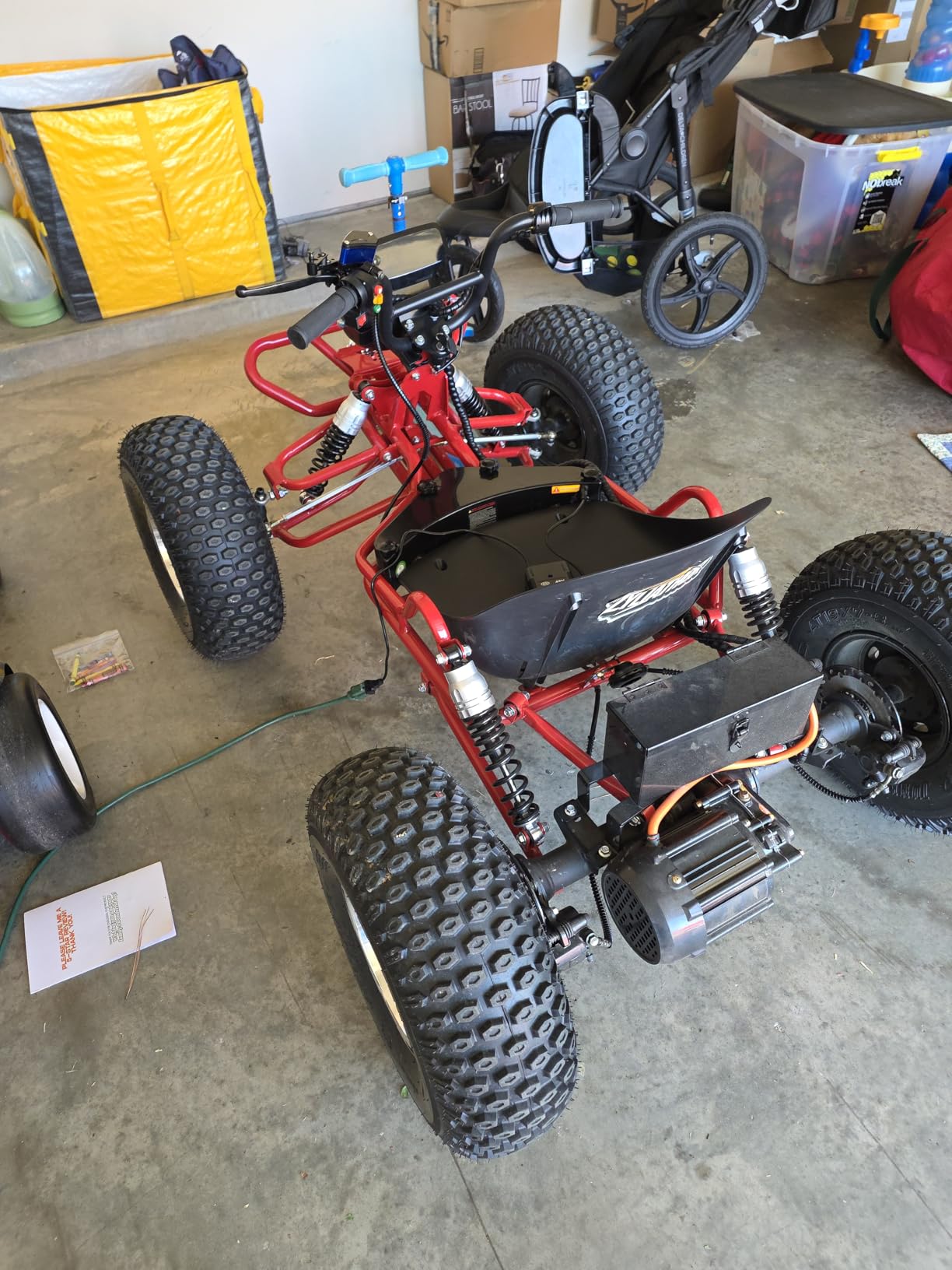 Zyliathor Adults & Kids Electric Off-Road Go Kart, 12-Mile, Brushless Peak 4000W, Up to 31MPH, 3 Speed + Reverse + Limiter, Shaft Drive Diff, AT19x7-8 Tires, Family Backyard Trails, Beach/Sand customer photo 1