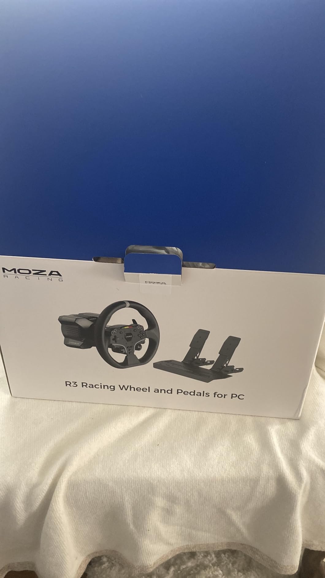 MOZA R3 Racing Simulator 4PCS Wheel & Pedals bundle for PC: R3 Direct Drive Base, ES Lite Steering Wheel, SR-P Lite Pedals and Table Clamp, Black customer photo 2