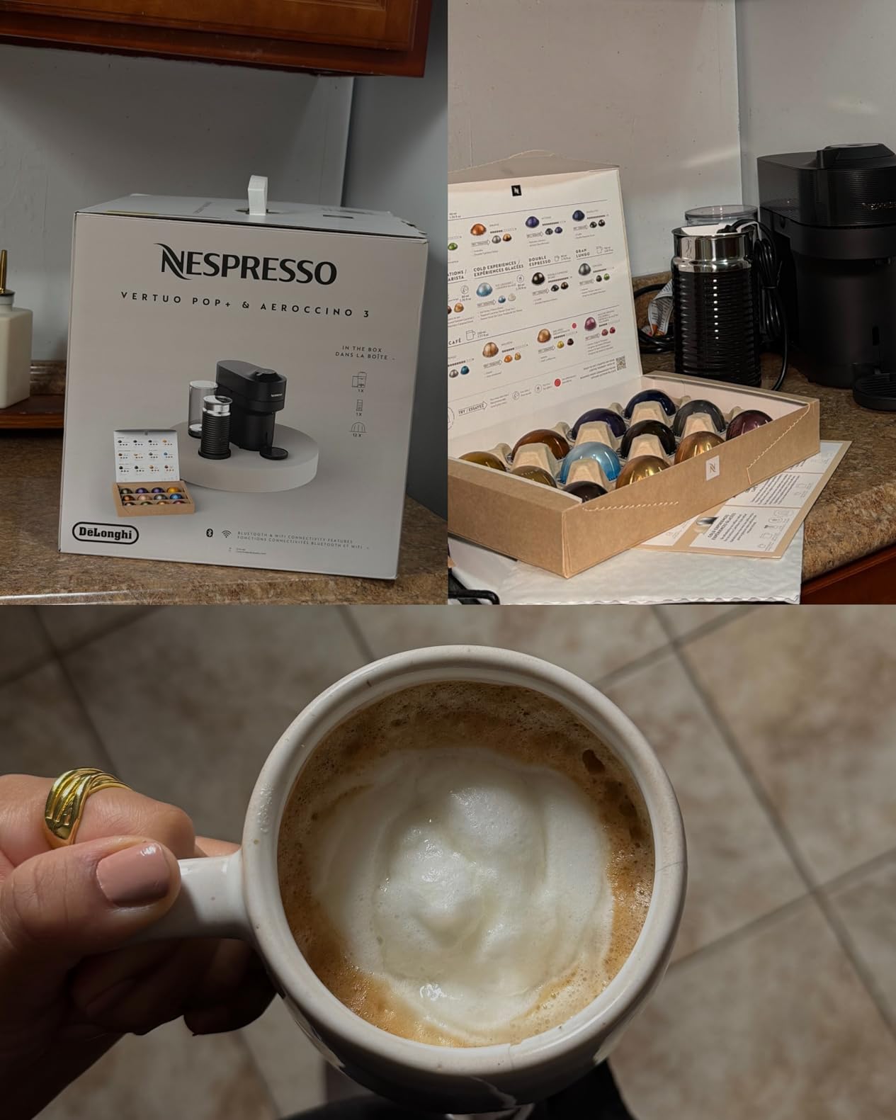 Vertuo Pop+ Coffee and Espresso Machine by De'Longhi, Liquorice Black customer photo 1