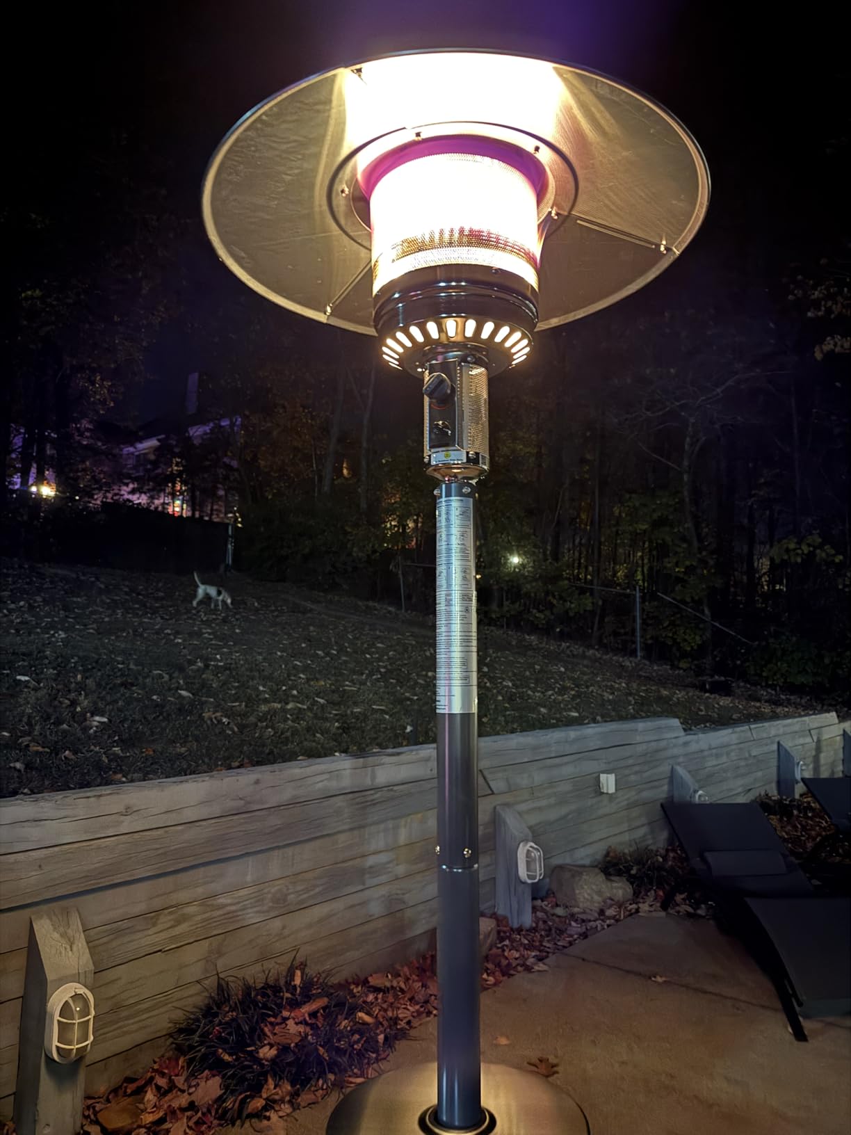 EAST OAK 48,000 BTU Pyramid Patio Heater, Quartz Glass Tube Propane Outdoor Heater with Wheels, Triple Safety Protection, 2025 Upgrade for Home, Backyard & Commercial Spaces, Bronze customer photo 2
