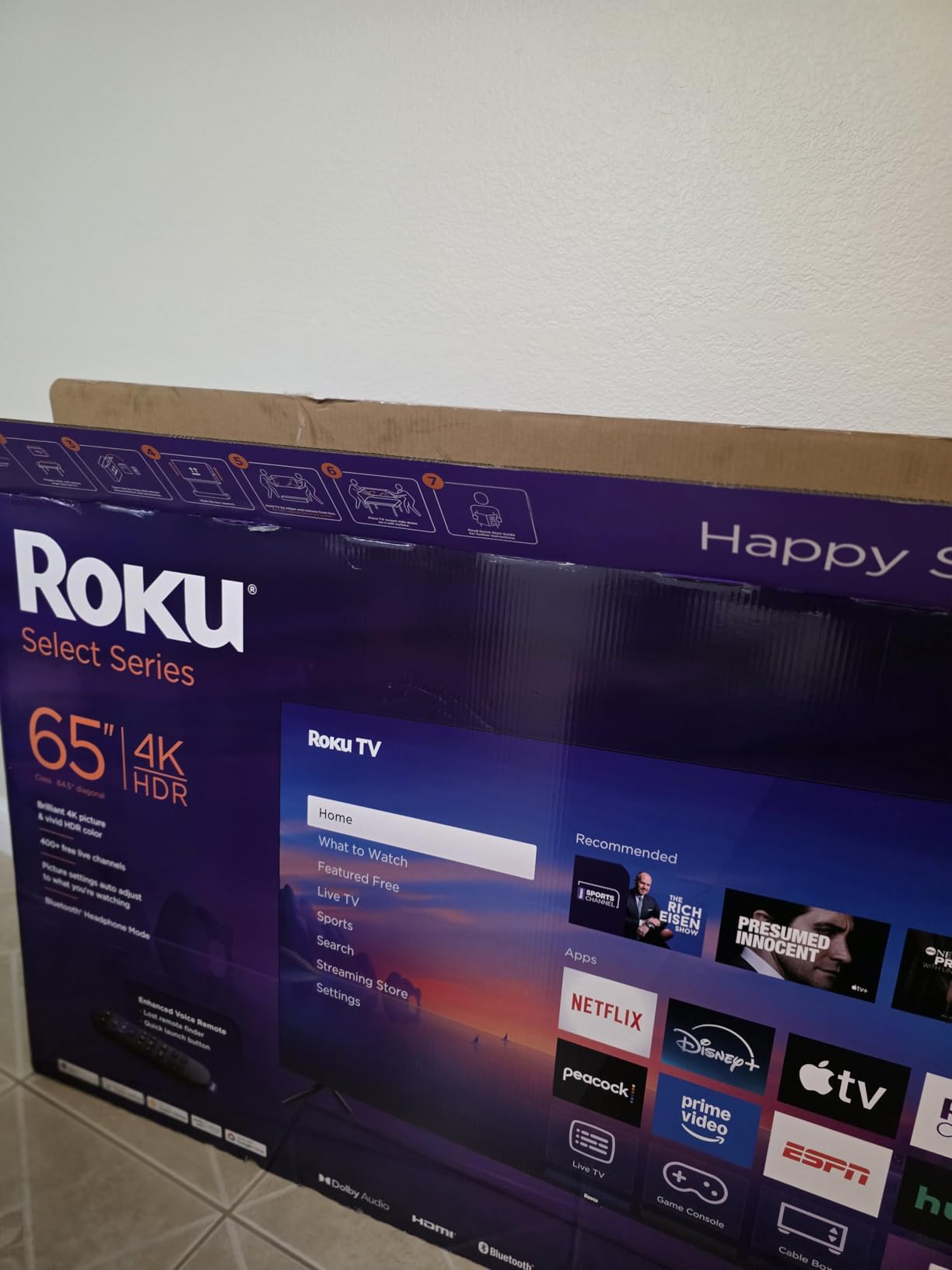 Roku Smart TV - 50-Inch Select Series, 4K HDR TV - RokuTV with Enhanced Voice Remote - Flat Screen LED Television with Wi-Fi for Streaming Live Local News, Sports, Family Entertainment customer photo 2