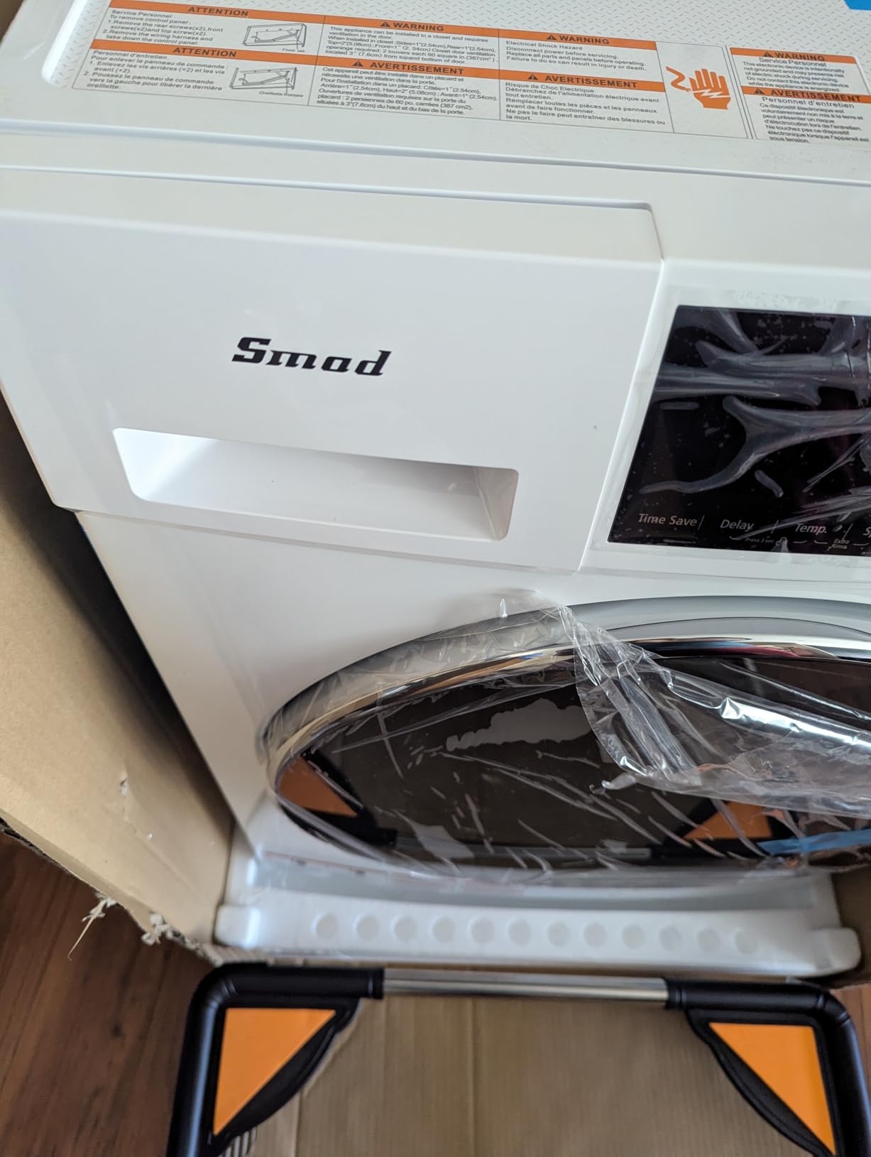 Washer and Dryer Combo, 3.1 cu.ft, 120V All In One Ventless Compact 24 Inch Large Capacity, Lavadora y Secadora 2 in 1 for RV Apartment Home, Child lock, Full-Automatic, Overnight Wash and Dry customer photo 2