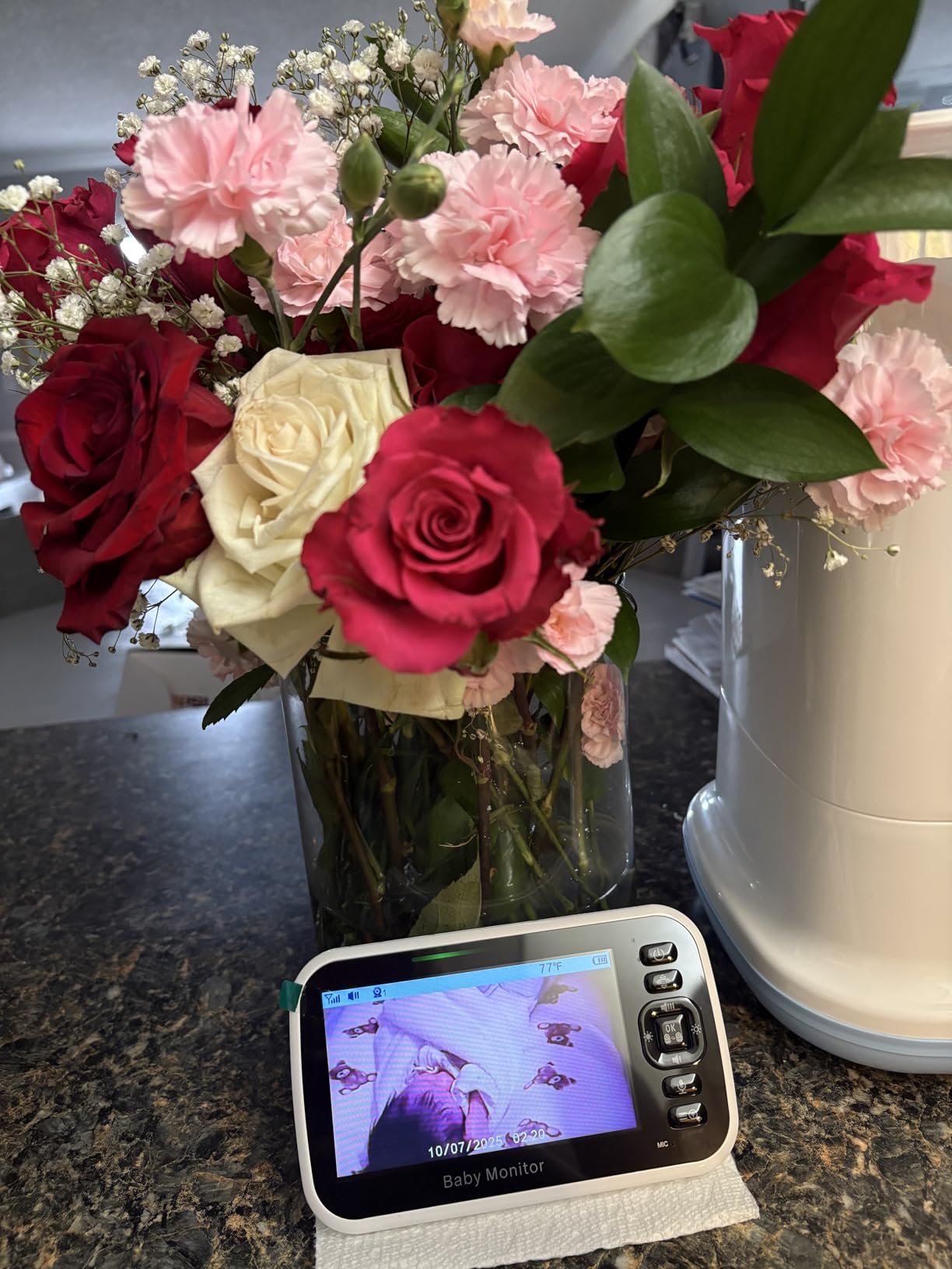 GoodBaby Baby Monitor with Camera and Audio - No WiFi, Remote Pan-Tilt-Zoom, Night Vision, Temperature Sensor, 2-Way Talk, 8 Lullabies, 30-Hour Battery Life, 960ft Long Range customer photo 2