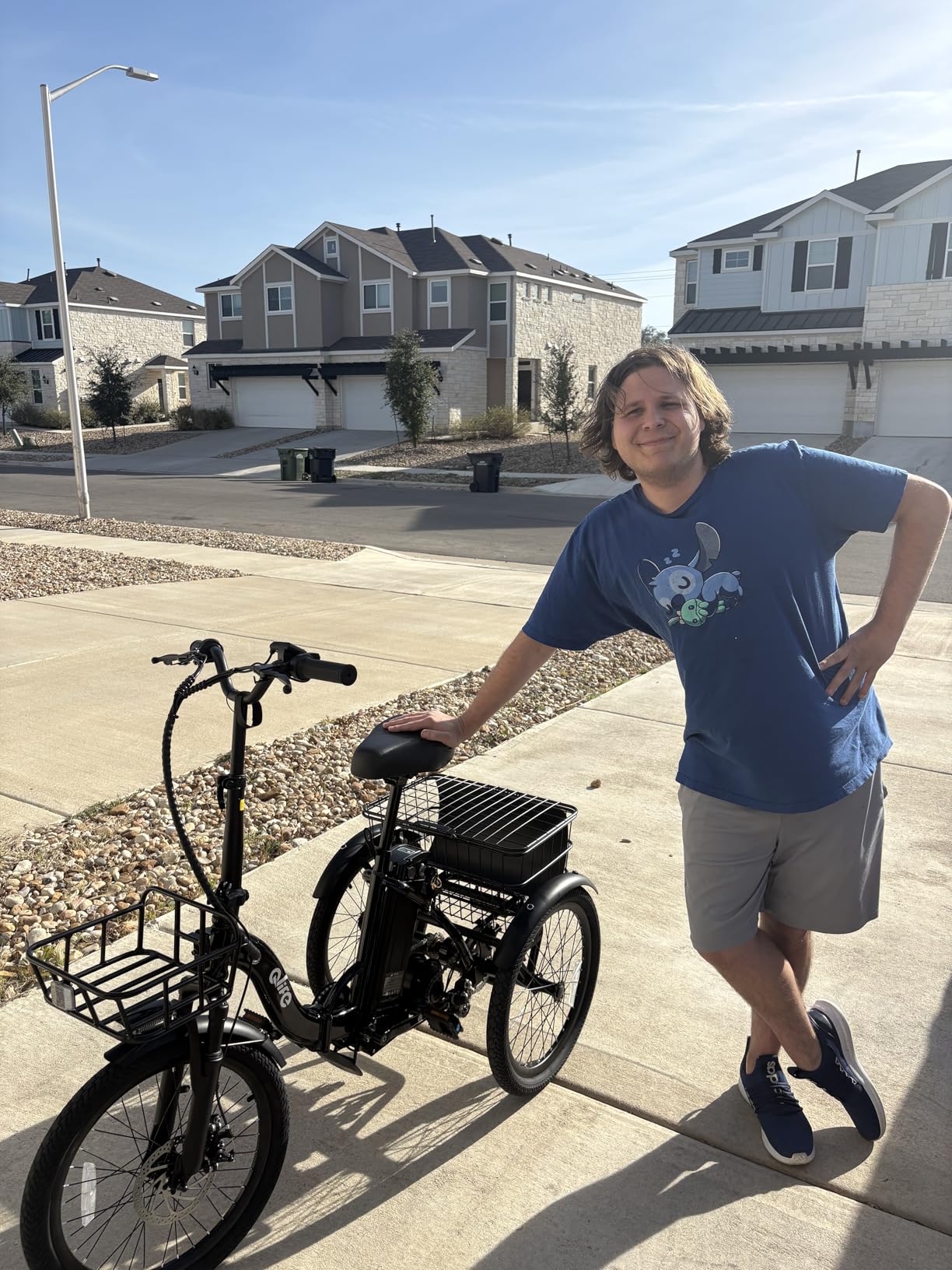 Qlife Triker Electric Bike, Peak 750W Brushless Motor Folding Trike Ebike, 468Wh Removable Battery, Step-Thru 3 Wheel Electric Bicycle, Up to 50 Miles, 20 Tire Tricycle for Adults customer photo 1