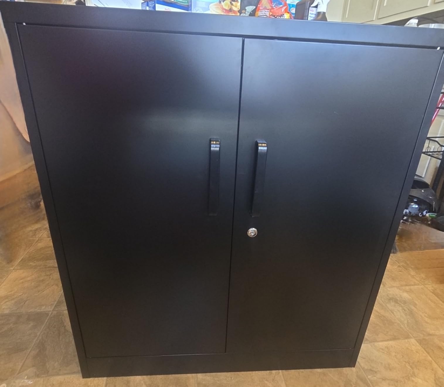 Yizosh Metal Garage Storage Cabinet with Locking Doors and Adjustable Shelves, 71