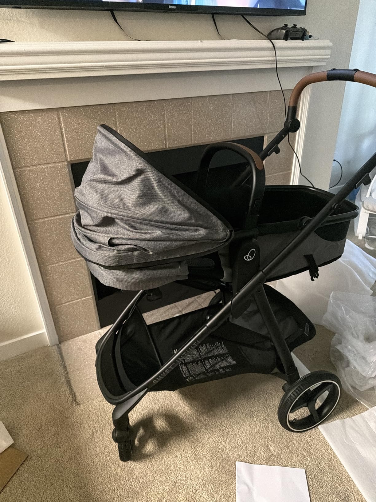 Evenflo Shyft Intuiti Travel System with Revolve180 LiteMax NXT Rotating Rear-Facing Lightweight Preemie and Infant Car Seat 3-30 lbs. (Fossil Gray) customer photo 1