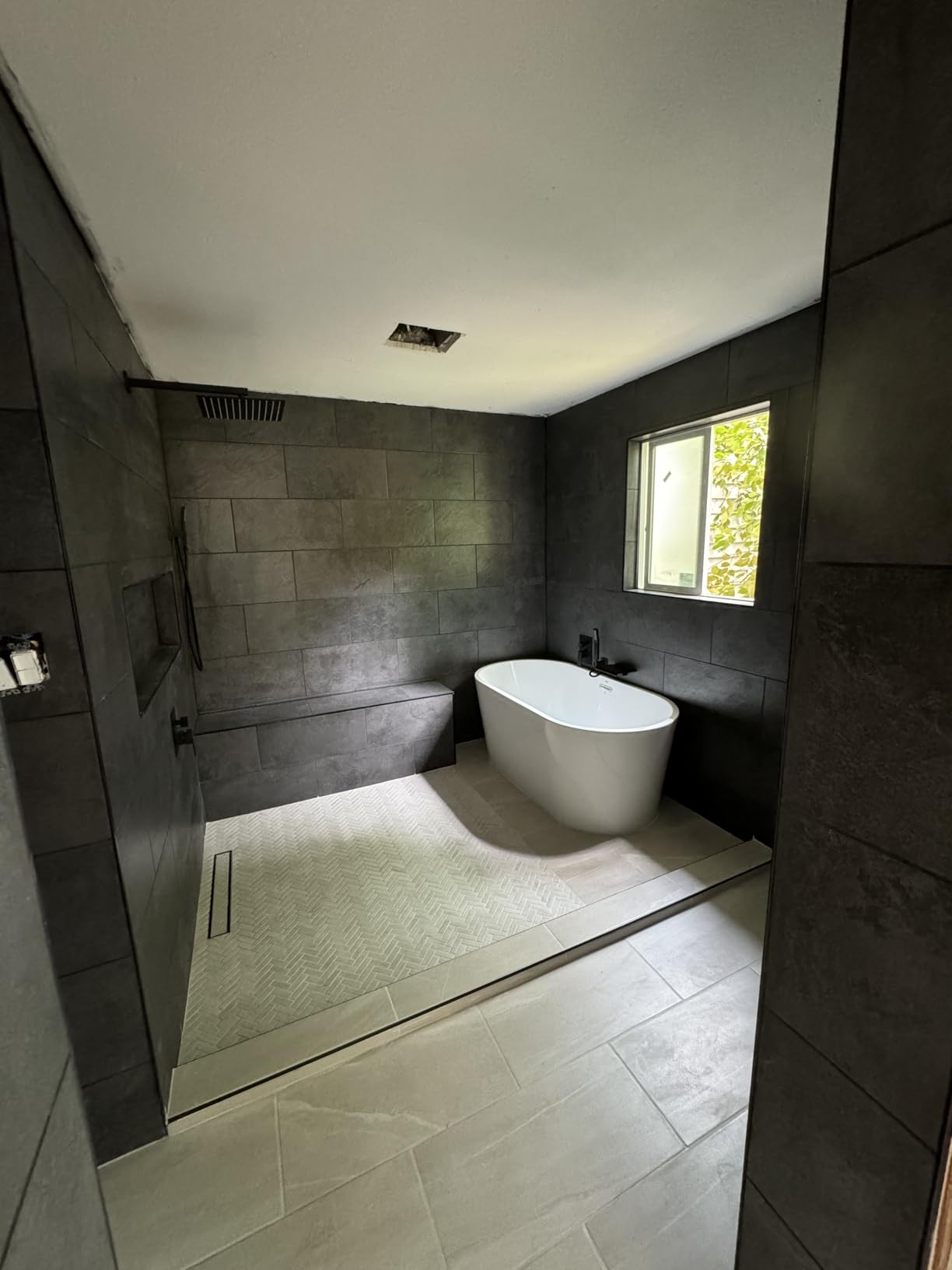 FerdY Mauritius 59 Inch Acrylic Freestanding Whirlpool Bathtub, Oval with 8 Water SPA Jets Morden White Stand Alone Jetted Tub, Luxury Acrylic Free Stand Deep Soaking Bath Tub customer photo 2