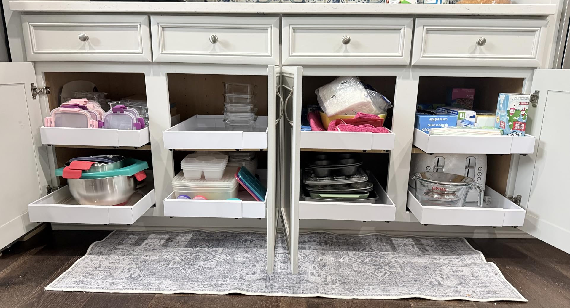 4 Pack Expandable Pull Out Cabinet Organizer 21