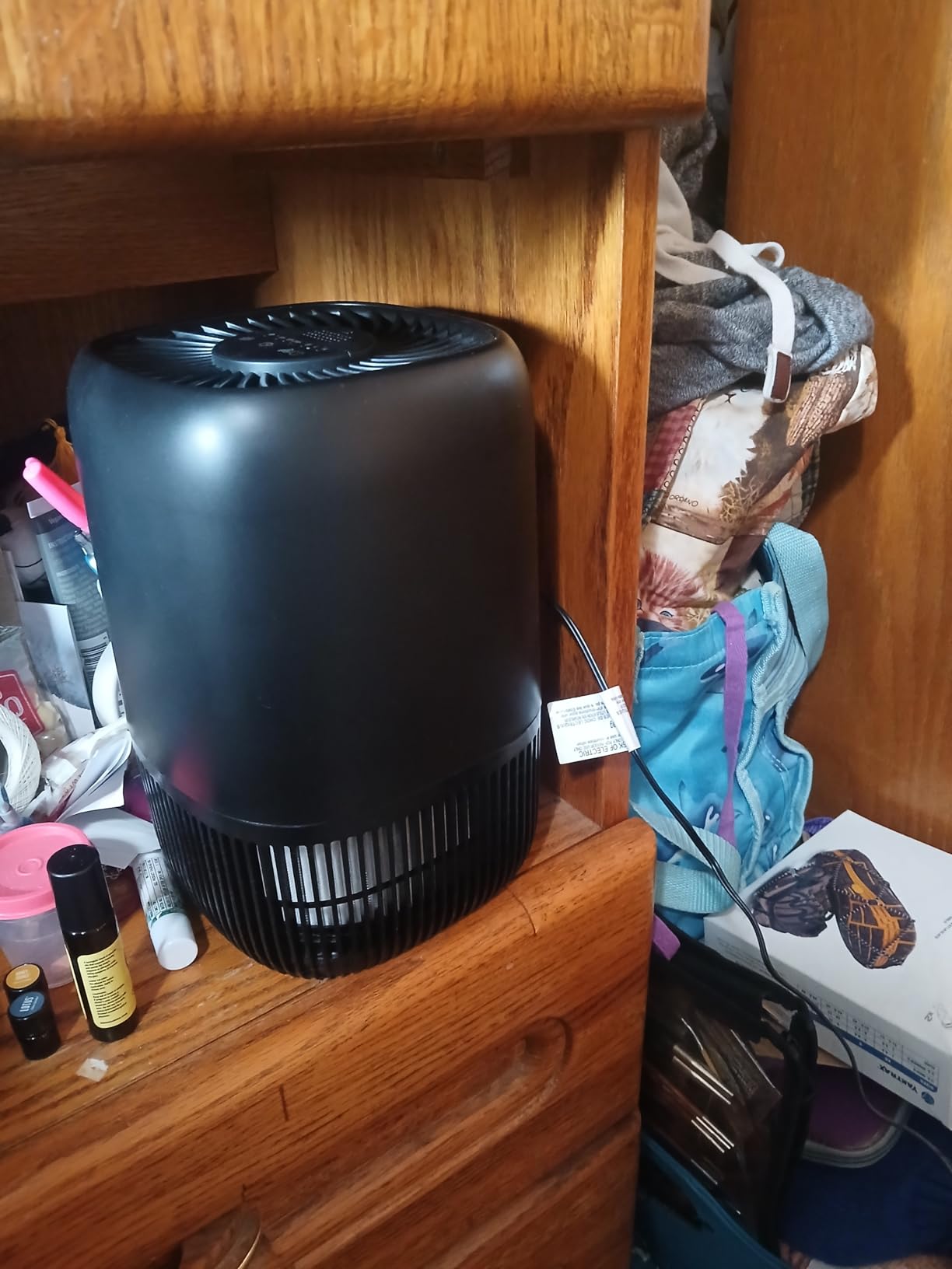 Air Purifiers for Home with H13 Quiet HEPA Filter Up to 1076 Ft² for Pet Hair, Odors, Pollen, Smoke, Compact Air Cleaner with 3 Speeds, Timer, Aroma Quiet 360°Intake Filter, White customer photo 1