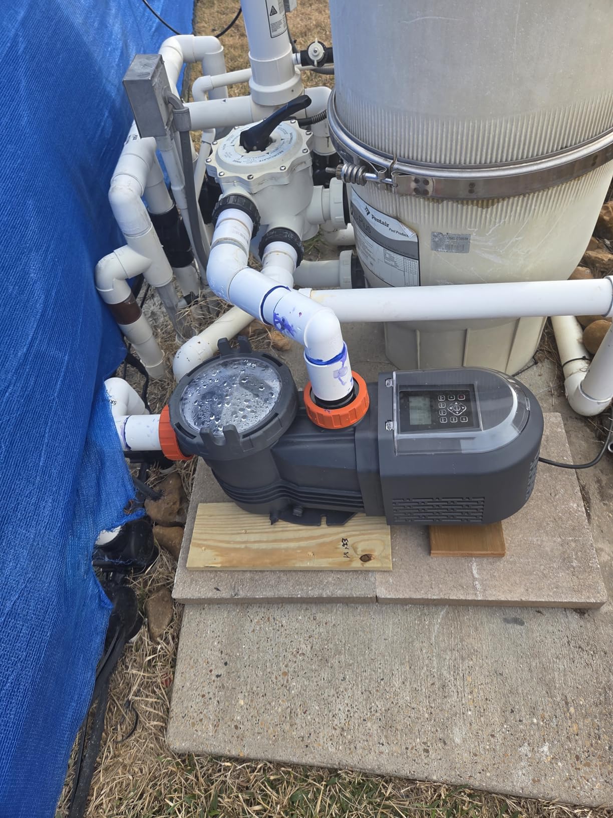 11539GPH Variable Speed Pool Pump with 3.0HP DC Motor for Above and In Ground Pool, Programmable Timer Pool Pump Inground with Removable Rain Cover, 220V, Large Filter Basket customer photo 2