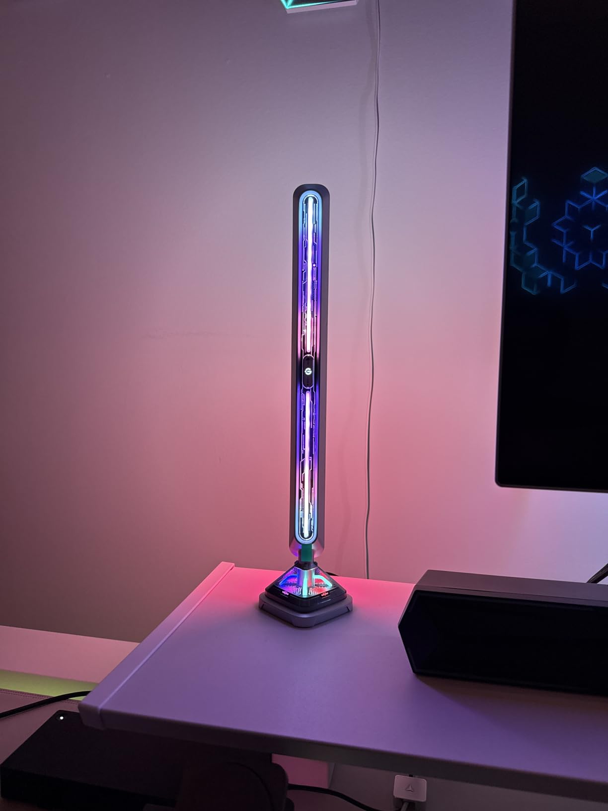 Govee Gaming Light Bars Pro, Upgraded 16-Inch Smart Triple-Sided RGBIC Illumination Wi-Fi LED Gaming Lights, Music Sync & 60+ Scene Modes, Works with Alexa & Google Home, Game Room Decor customer photo 2