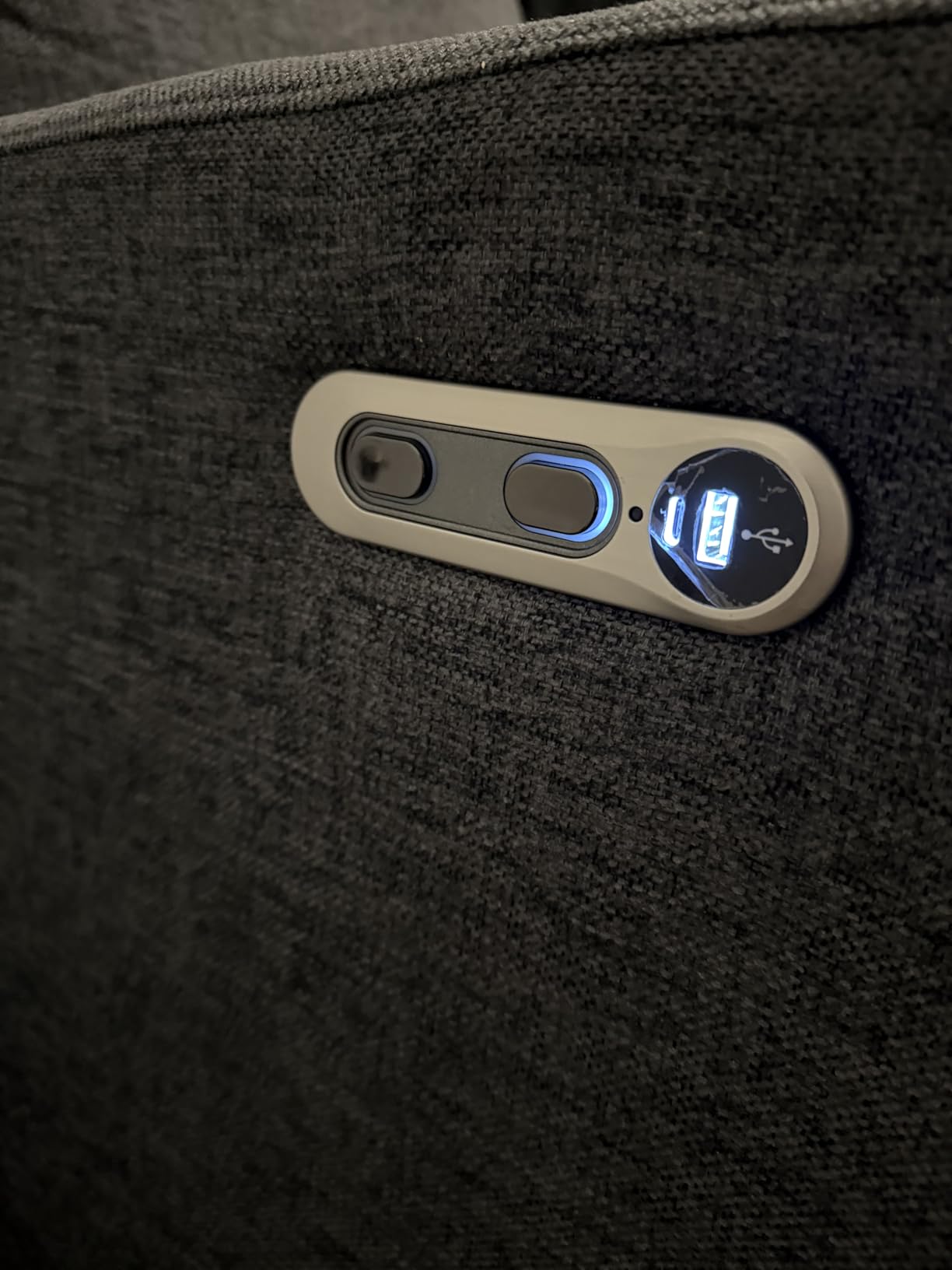 babyGap Harlowe Power Recliner with USB-A and Type-C Ports by Delta Children - Greenguard Gold Certified - Stain-Resistant Performance Fabric is Oeko-TEX Standard 100 Certified, Sand customer photo 2