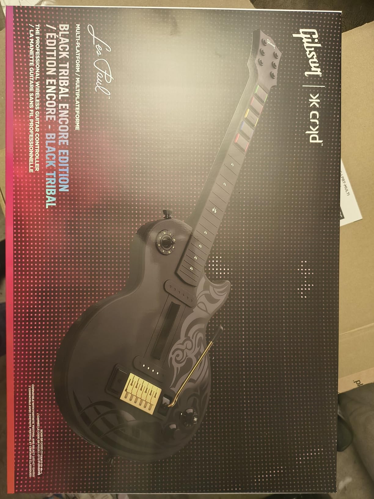 CRKD Gibson Les Paul Guitar Controller - Black Tribal - Multi Platform customer photo 1