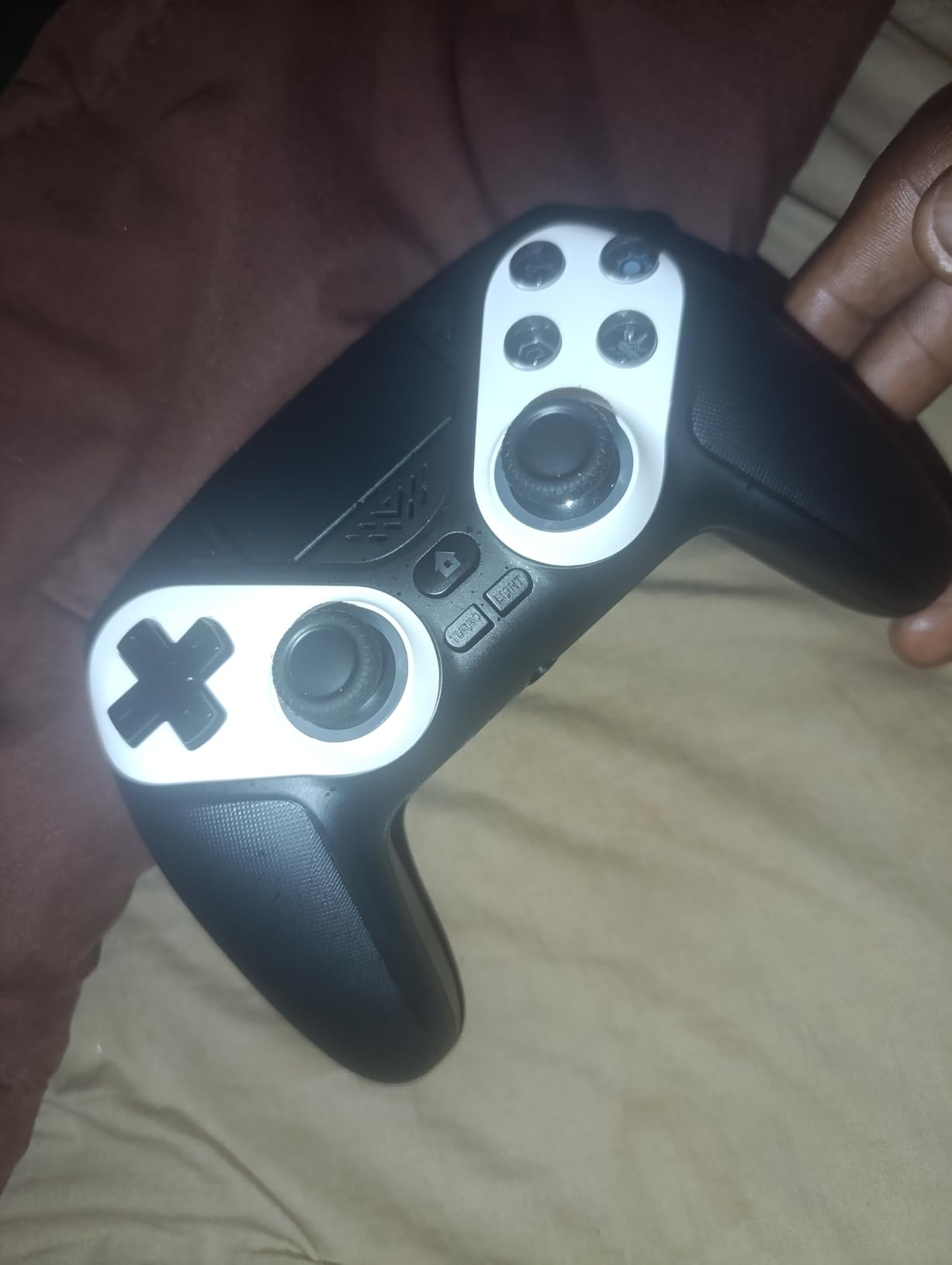 Gamrombo LED Wireless Controller for PS5, Compatible with PS5 Pro/Slim/PC, Dual Vibration, Macro/Turbo Function, 3.5mm Audio Jack, 6-Axis Motion Control Gamepad with Speaker customer photo 1