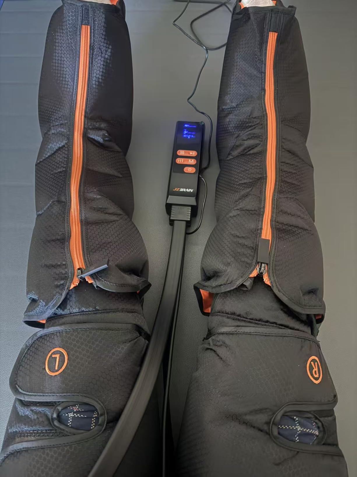 Leg Massager with Heat and Compression : Foot and Calf Massager for Circulation and Pain Relief, Sequential Compression Boots with 6 Modes, 9 Intensity, 3 Heat - Gifts for Mom, Dad, Him, Her customer photo 1