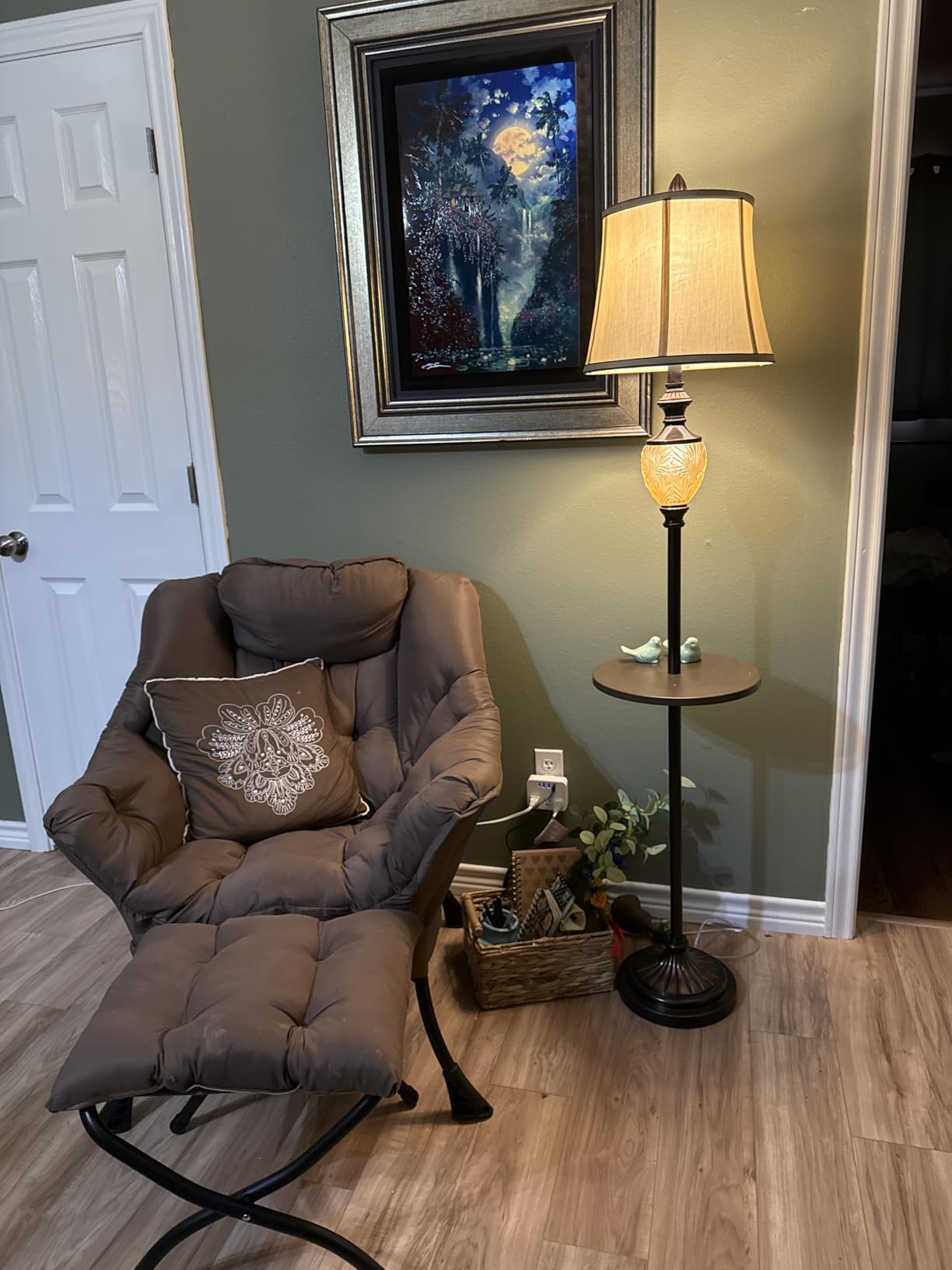 Vintage Floor Lamp with Nightlight, 64