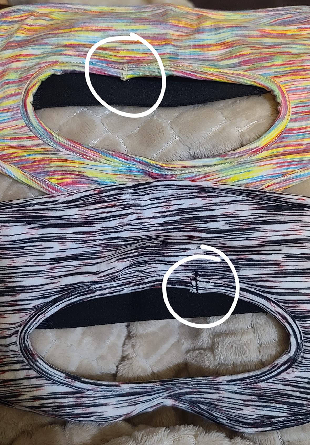 VR Eye Mask Cover Breathable Sweat Band Designed Adjustable Sizes HMD Padding for Use VR Workouts with Virtual Reality Headsets Oculus Quest 2 Go HTC Vive PS VR Gear VR (3pcs) customer photo 2