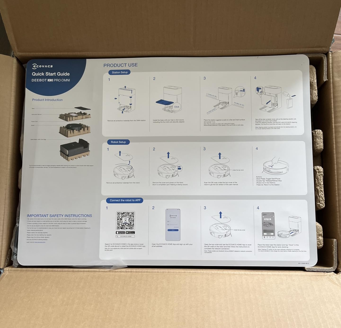 DEEBOT X9 PRO Omni Robot Vacuum and Mop, 16,600Pa Suction, OZMO Roller Self-Washing Mop, ZeroTangle 3.0, Triple Lift System, AI Navigation, Hands-Free Station customer photo 1