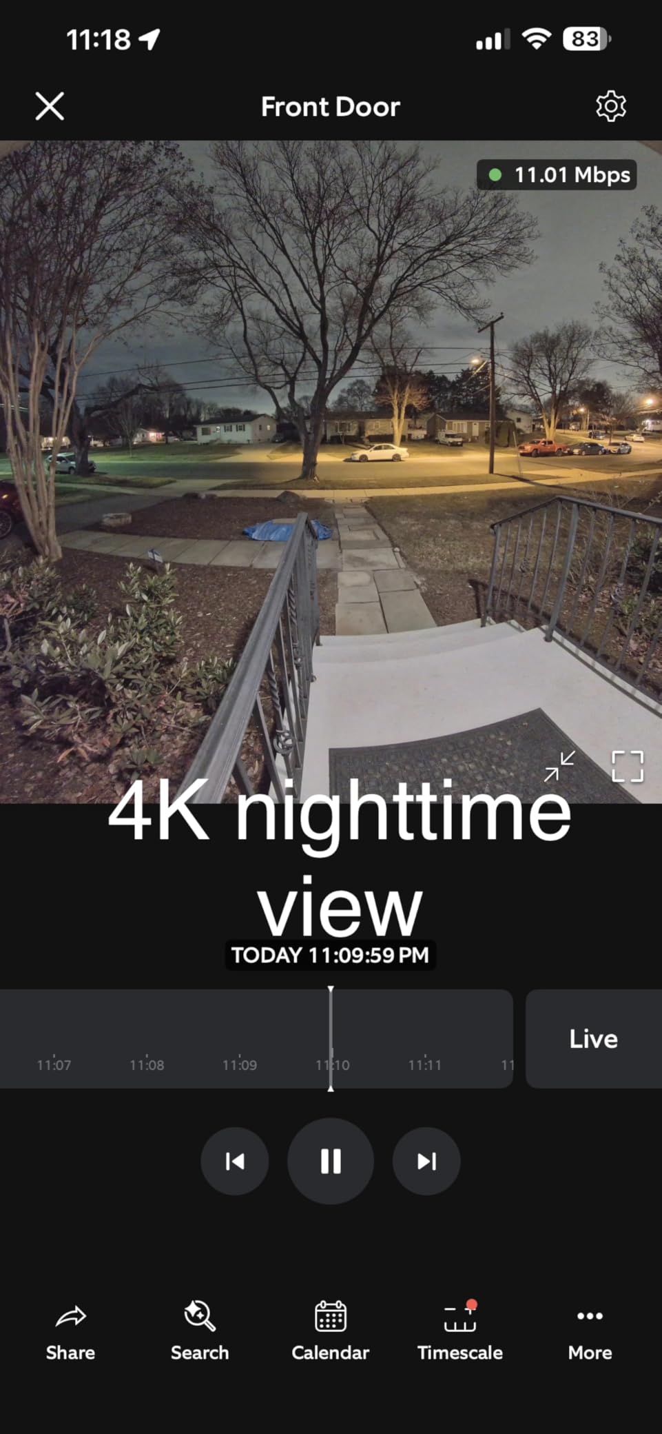 Wired Doorbell Pro (newest model), Home or business security, Retinal 4K with wide-angle video, 10x Enhanced Zoom, and Low-Light Sight, Deep Silver customer photo 2
