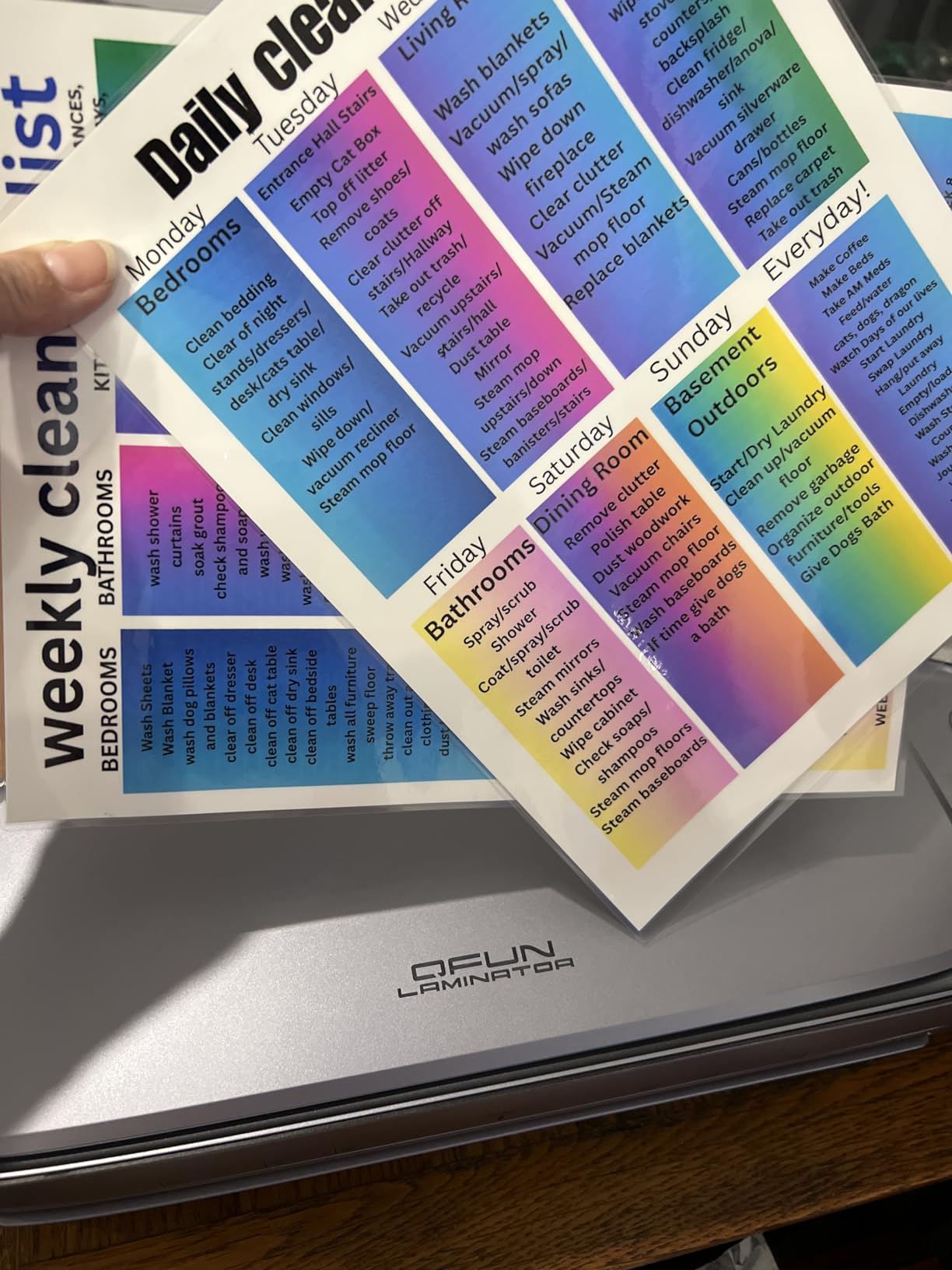 13 Inch Laminator Machine 11x17 with Laminating Sheets Personal Laminator for Teachers, 60S Warm Up Cold Thermal Lamination Machine for Home Office, A3 Laminating Machine Portable Paper Laminate Kit customer photo 2