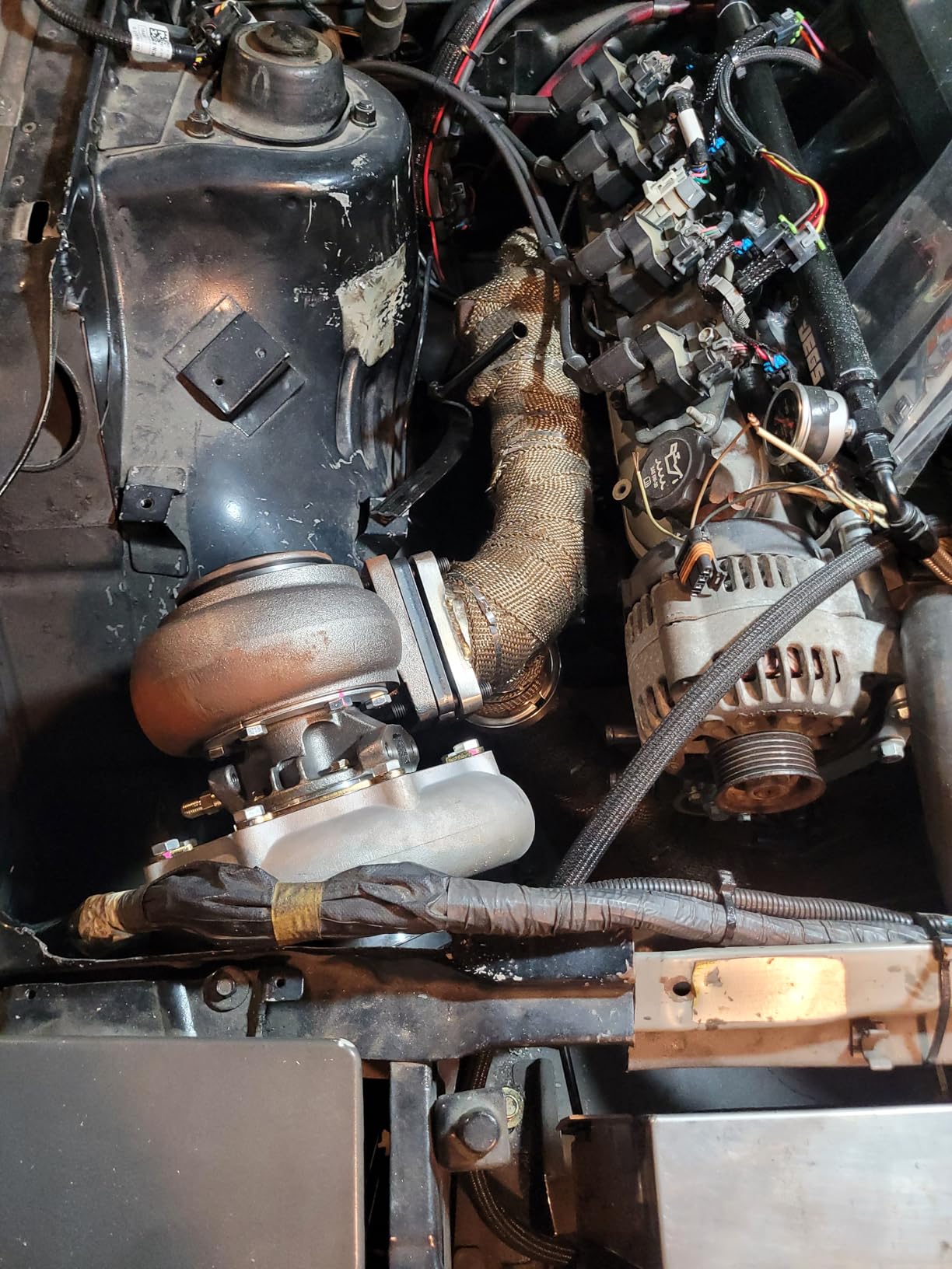 maXpeedingrods T76 T4 Turbo Turbocharger with Gaskets for 6/8 cylinder Above 3.0L Engines V6 V8, Basic VL Series customer photo 1