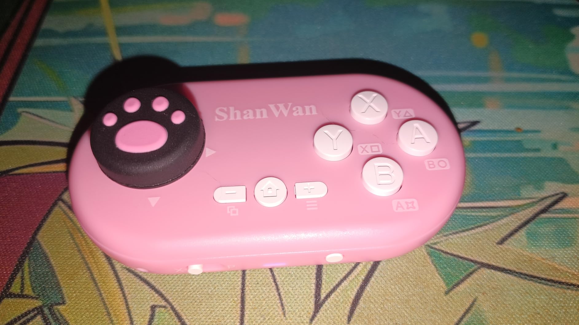 ShanWan Mini Bluetooth Controller for Android, iOS, PC, Switch 2, PS 4 - Pocket Sized Gamepad, Support Anki Remote & Media Control, Portable Keychain Controller for Mobile Gaming (pink) customer photo 2