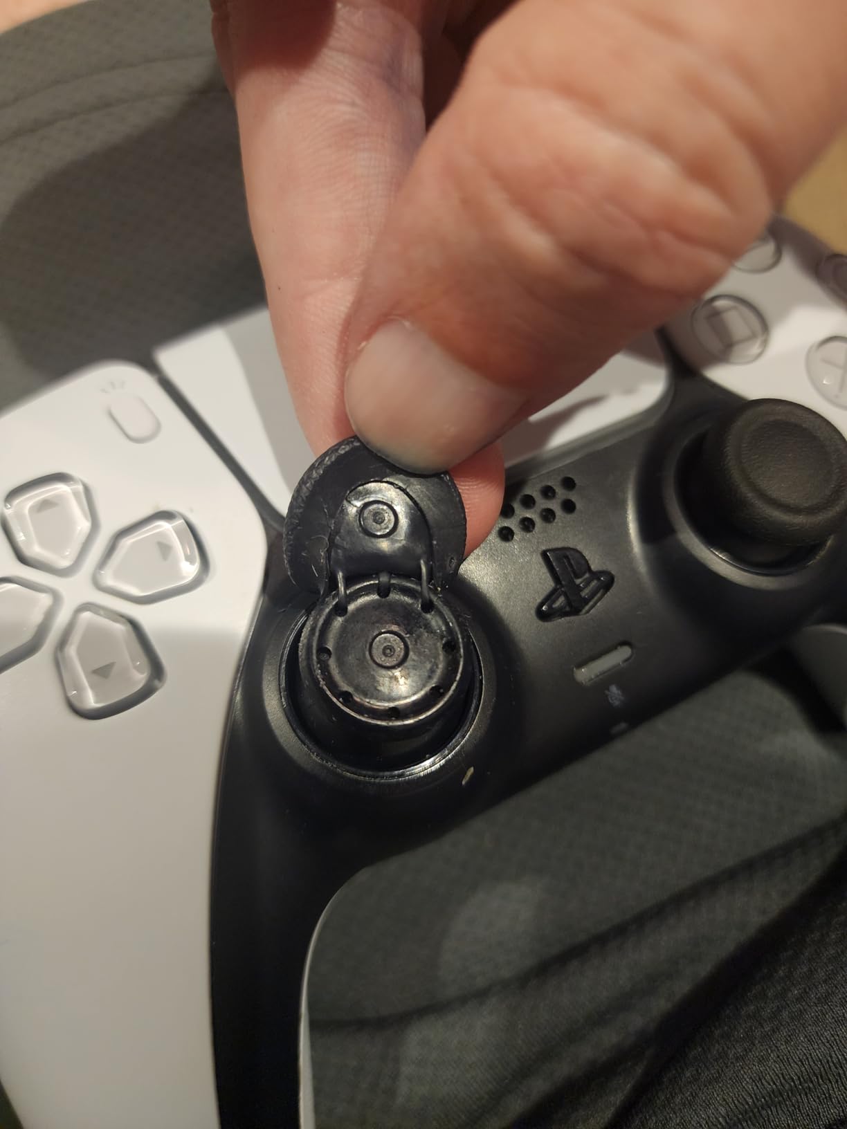 Joystick Replacement Cap Thumb Grips for PS5/PS4 Controller, IINE PS5/PS4 Controller Button Stick Covers, 3D Analog Cap Skin Replacement Part Repair Accessories, 6 PCS customer photo 1