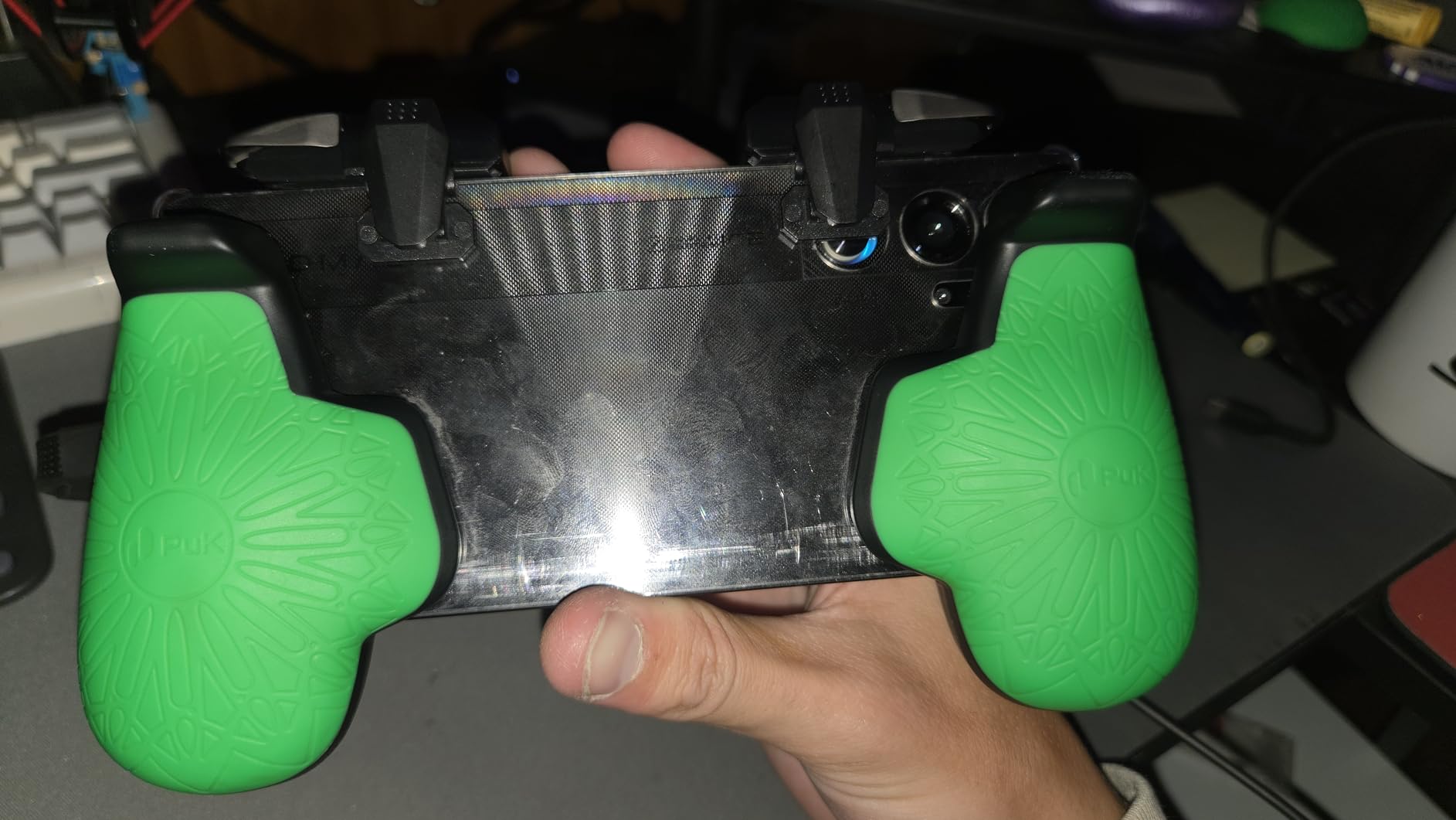 PUK Mobile Gaming Triggers - Clip-On, Zero Delay, Phone Triggers for Gaming - Fortnite, CODM, PUBG Mobile Controller - Game Controller Clip on for Smartphones (iPhone & Android Compatible) customer photo 2