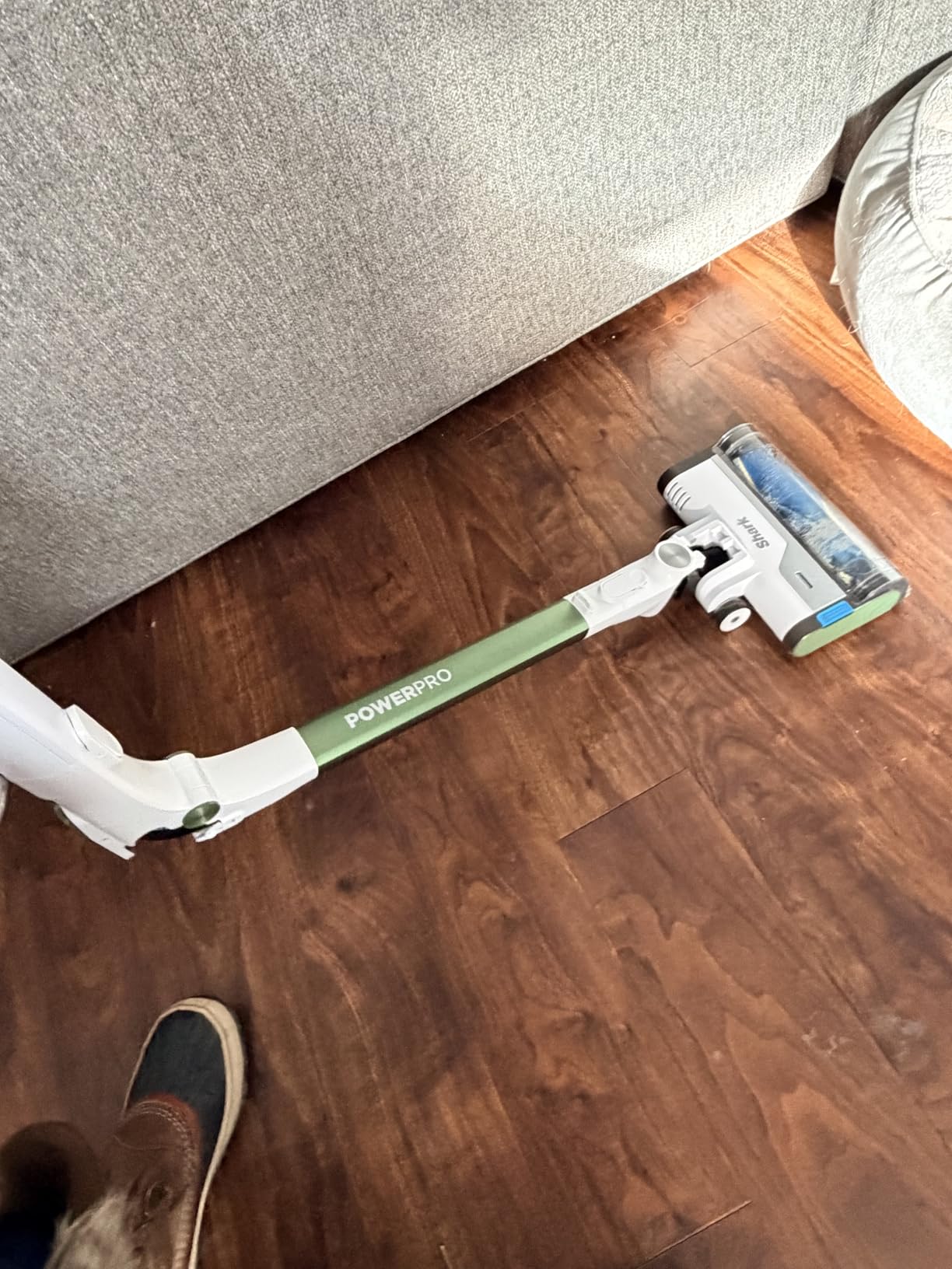 Shark PowerPro Flex Pet Plus Cordless Vacuum, FloorDetect Technology, MultiFLEX Wand, HEPA Filter, for Carpets & Hard Floors, Up to 50-Minute Runtime, Powerful Pet Hair Pickup, Olive, IZ387H customer photo 1