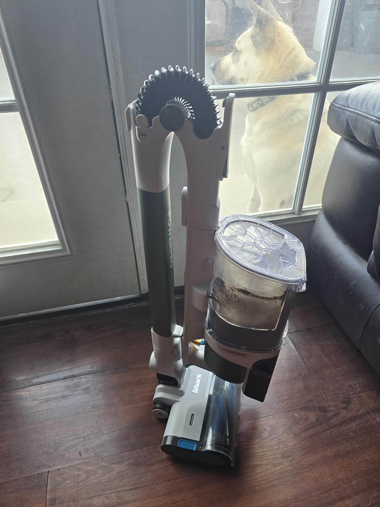 Shark PowerPro Flex Pet Plus Cordless Vacuum, FloorDetect Technology, MultiFLEX Wand, HEPA Filter, for Carpets & Hard Floors, Up to 50-Minute Runtime, Powerful Pet Hair Pickup, Olive, IZ387H customer photo 2